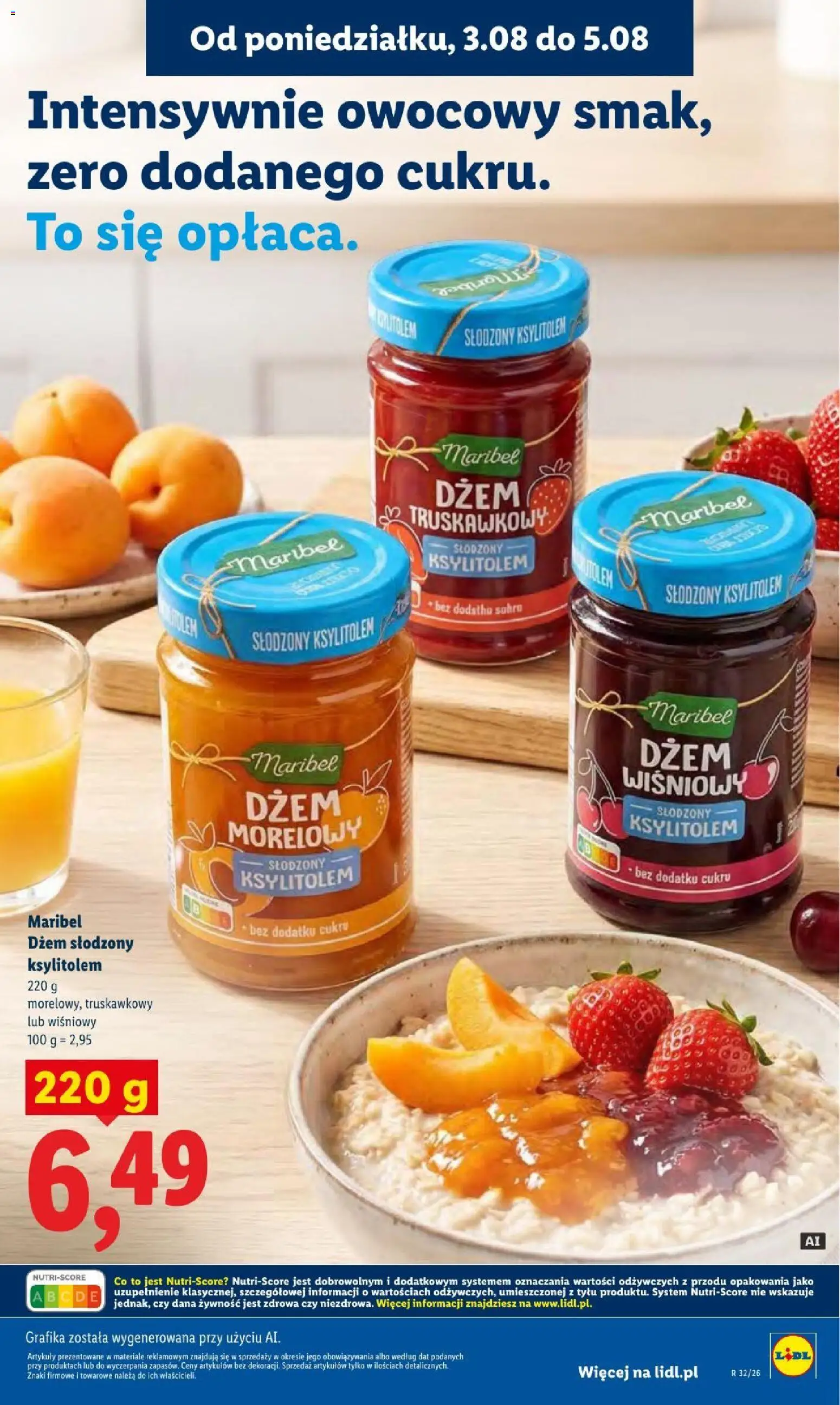 Lidl gazetka od 03.08.2026 | Strona: 85 | Produkty: Żywność, Dżem wiśniowy, Dżem truskawkowy, Dżem