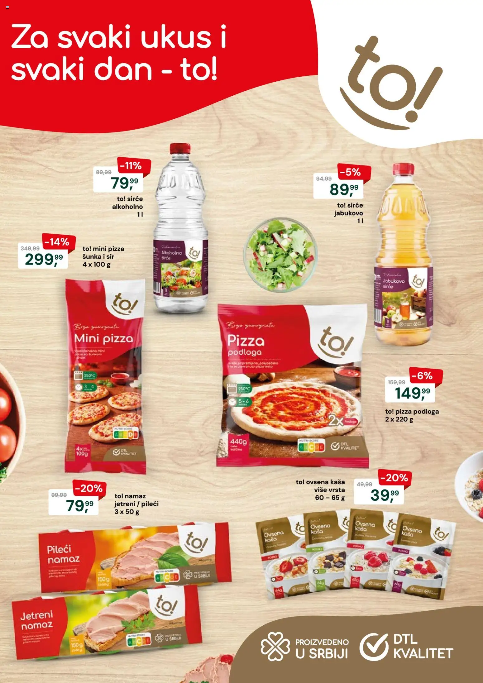 Podunavlje katalog - važi od 17.06.2026 | Strana: 2 | Proizvode: Ovsena kaša, Sir, Šunka, Pizza šunka