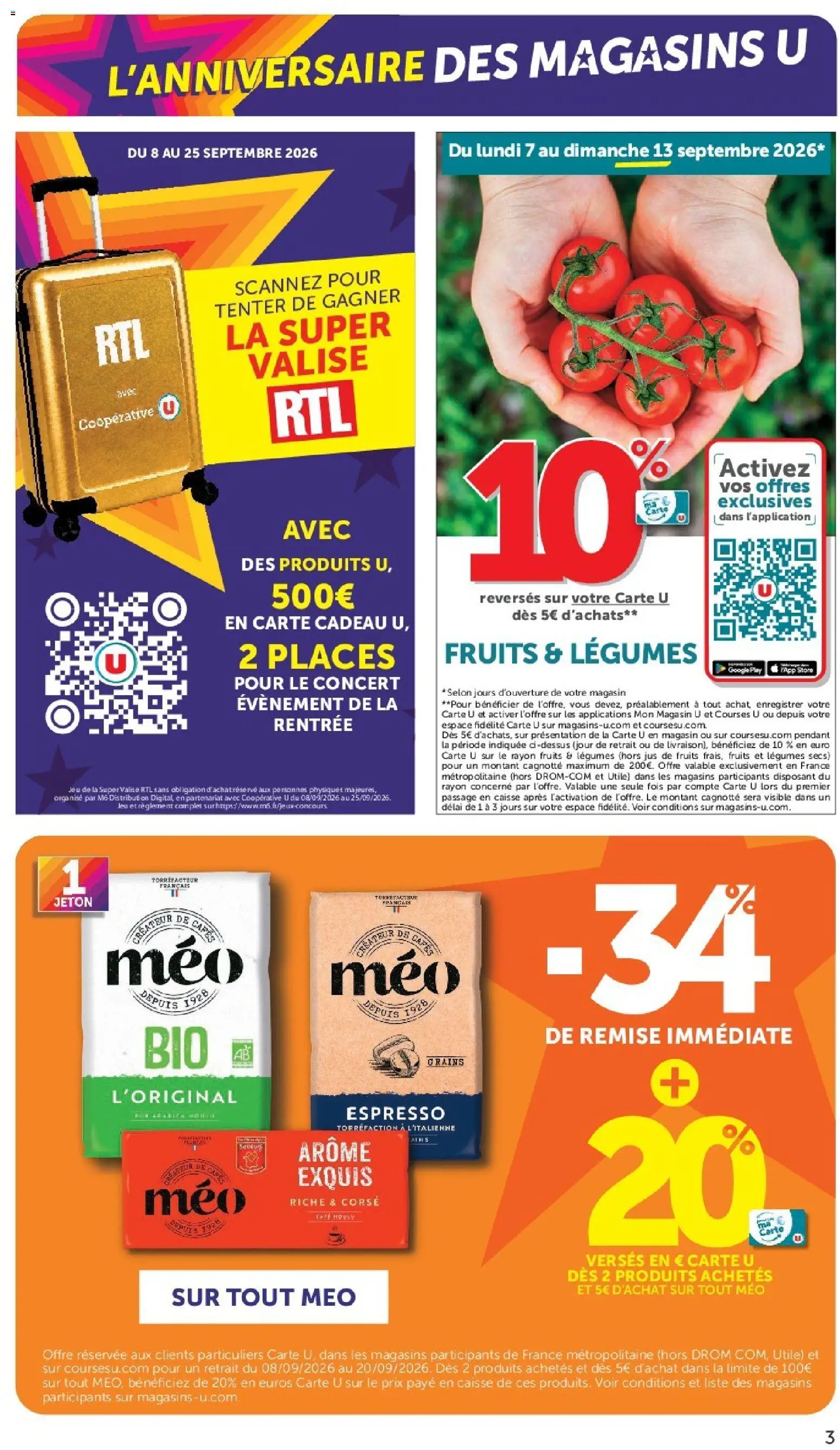 {H1} | Page: 3 | Produits: Fruits, Jus de fruits, Café, Valise