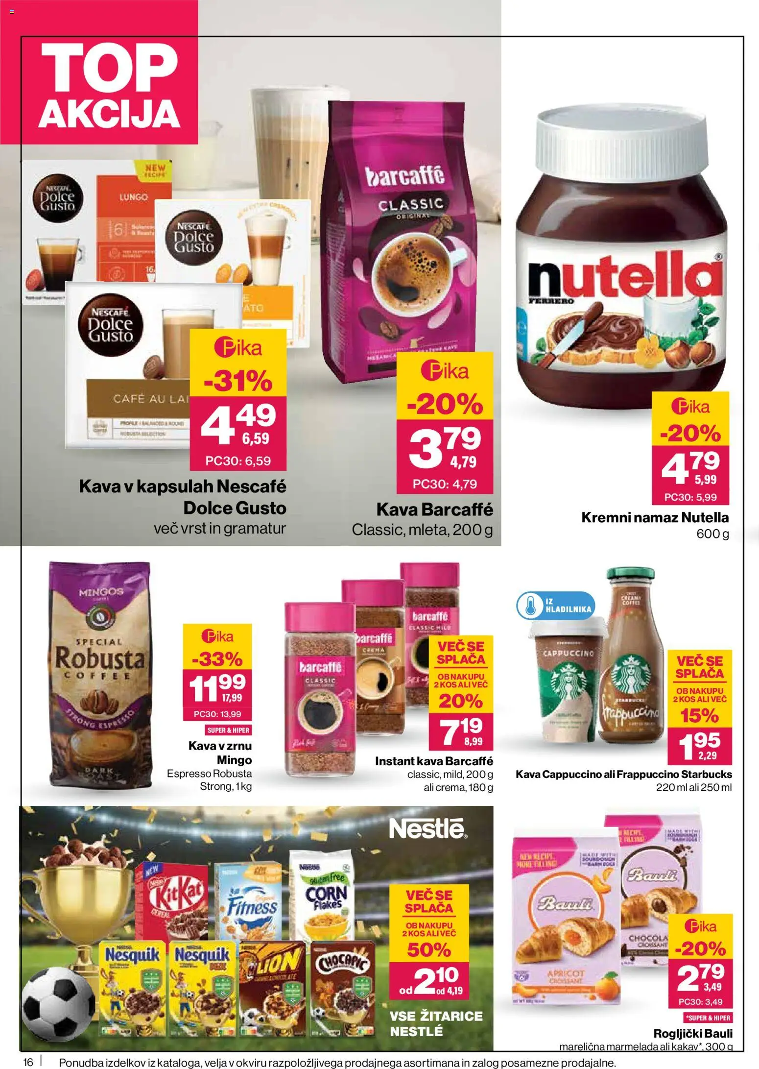 Novi Mercator katalog ponudbe – veljaven od 11.06.2026 | Stran: 16 | Izdelki: Rogljički, Kos, Kakav, Kava