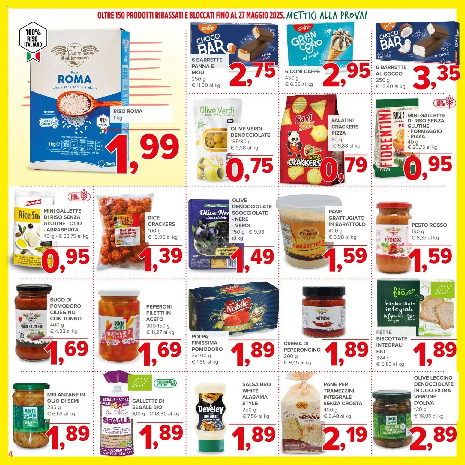 Volantino Todis del 07.04.2026 | Pagina: 4 | Prodotti: Pizza, Panna, Peperoncino, Forno