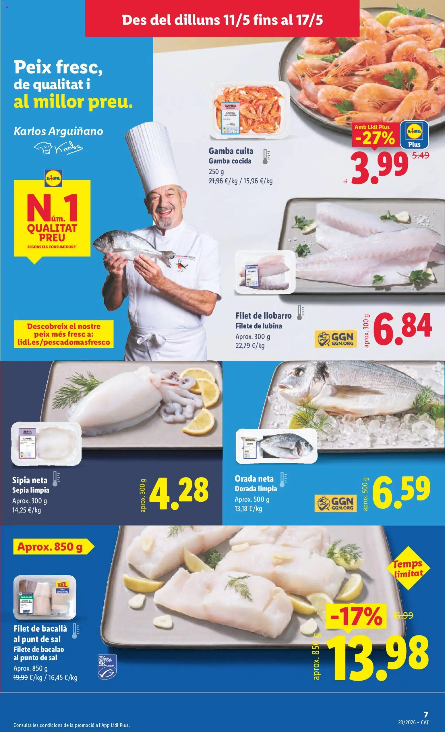 Lidl folleto │ válido desde el 11.05.2026 | Página: 11 | Productos: Filete, Gamba