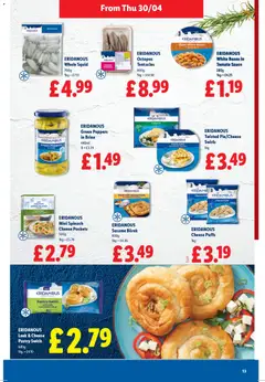 Preview of Lidl - A taste of Greece valid from 30.04.2026 | Page: 13 | Products: Sauce, Peppers, Cheese, Spinach