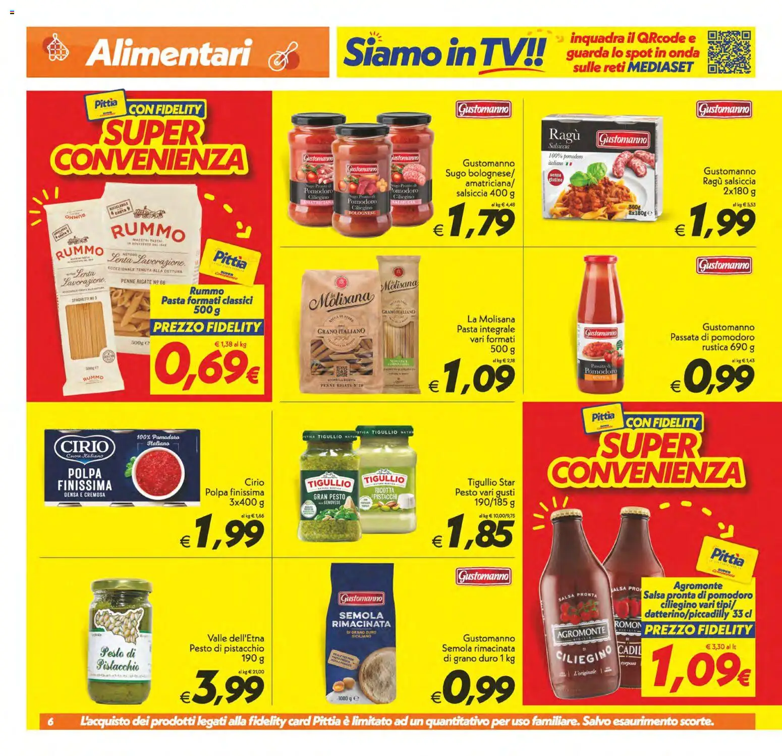 Volantino SuperConveniente del 09.06.2026 | Pagina: 6 | Prodotti: Salsiccia, Pesto, Ragú, Sugo