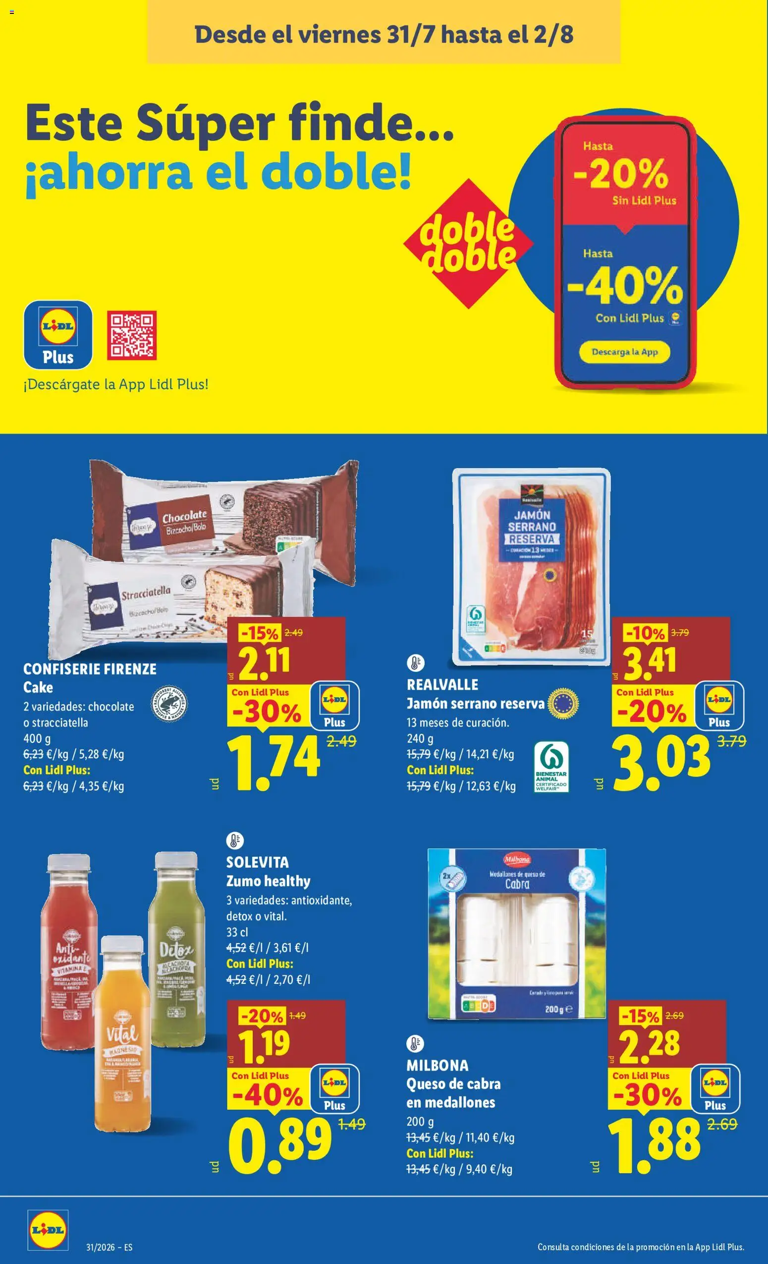 Lidl folleto │ válido desde el 27/07/2026 | Página: 20 | Productos: Medallones, Chocolate, Ροζ πιπέρι, Bizcocho