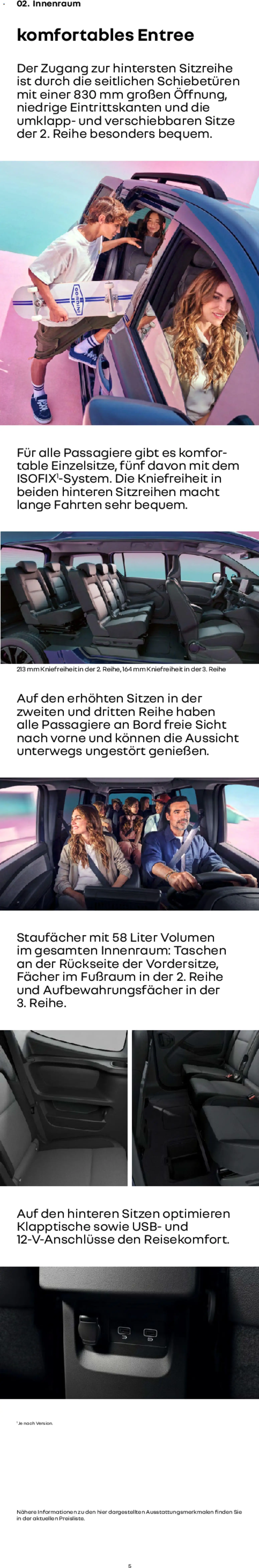 Renault Grand Kangoo – gültig ab 14.01.2026 | Seite: 5 | Produkte: USB, Taschen