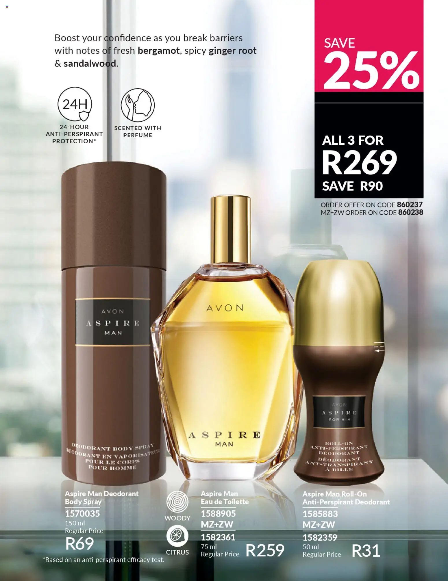 New Avon catalogue – valid from 01.04.2026 | Page: 105 | Products: Body spray, Perfume, Eau de toilette, Deodorant