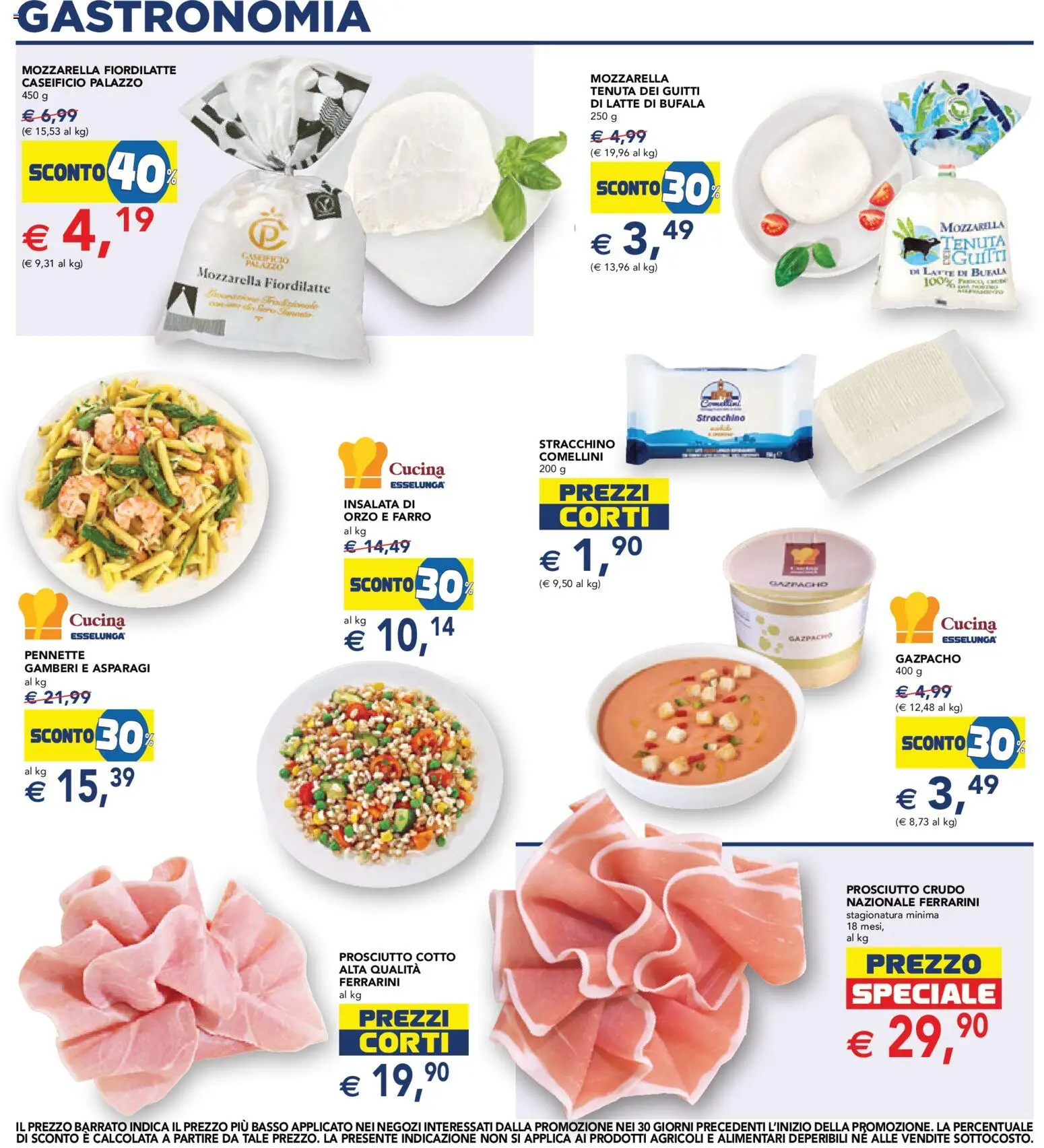 Volantino Esselunga S del 13/08/2026 | Pagina: 6 | Prodotti: Prosciutto Crudo, Prosciutto, Asparagi, Pennette