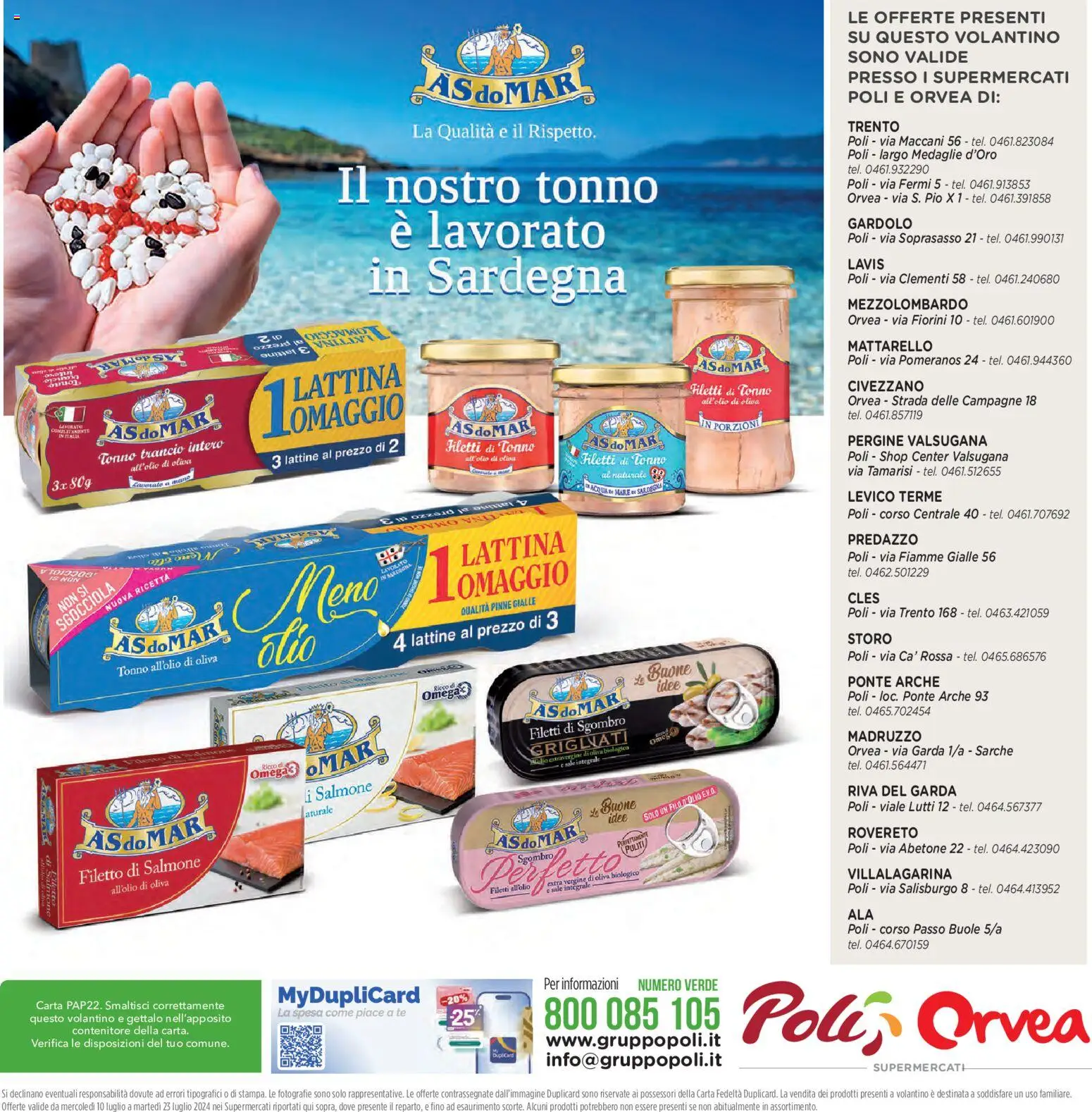 Volantino Poli del 29/07/2026 | Pagina: 32 | Prodotti: Salmone, Acqua, Olio, Contenitore