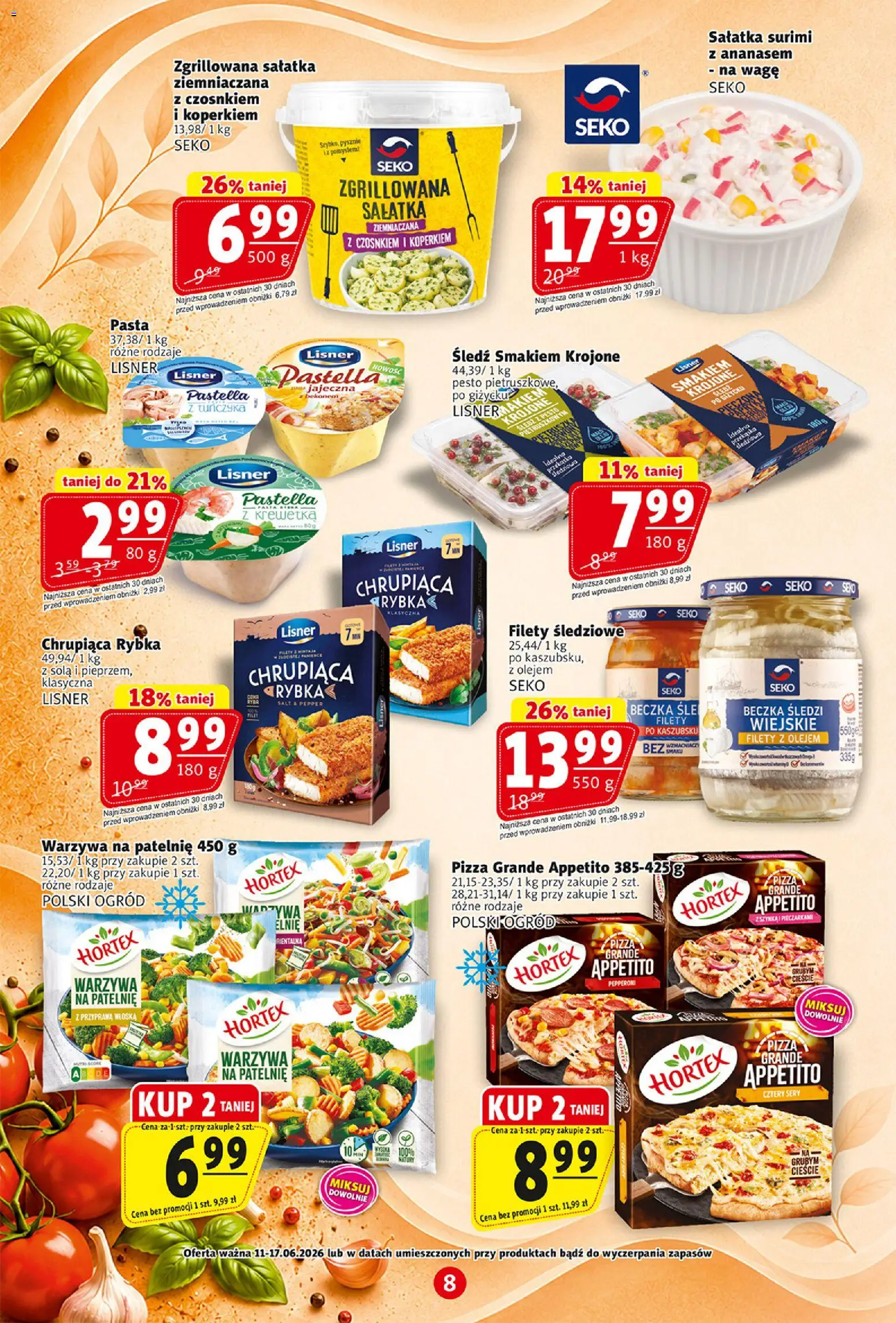 Prim Market gazetka od 11.06.2026 | Strona: 8 | Produkty: Surimi, Warzywa na patelnie, Pizza, Warzywa