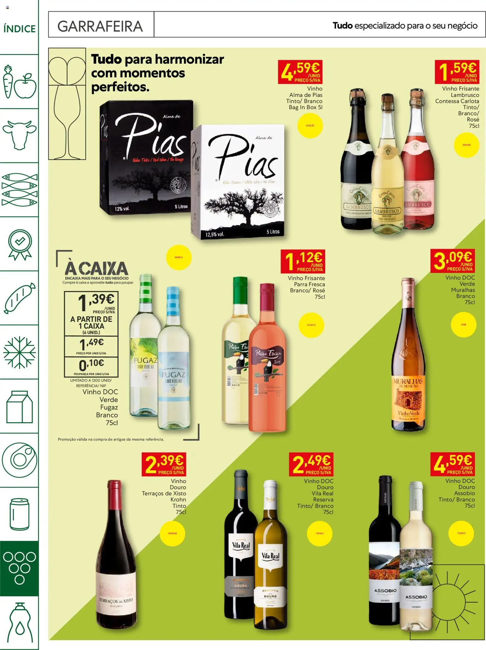 Recheio Horeca │ válido de 09.06.2026 | Página: 24 | Produtos: Caixa, Pizza, Vinho, Vinho tinto