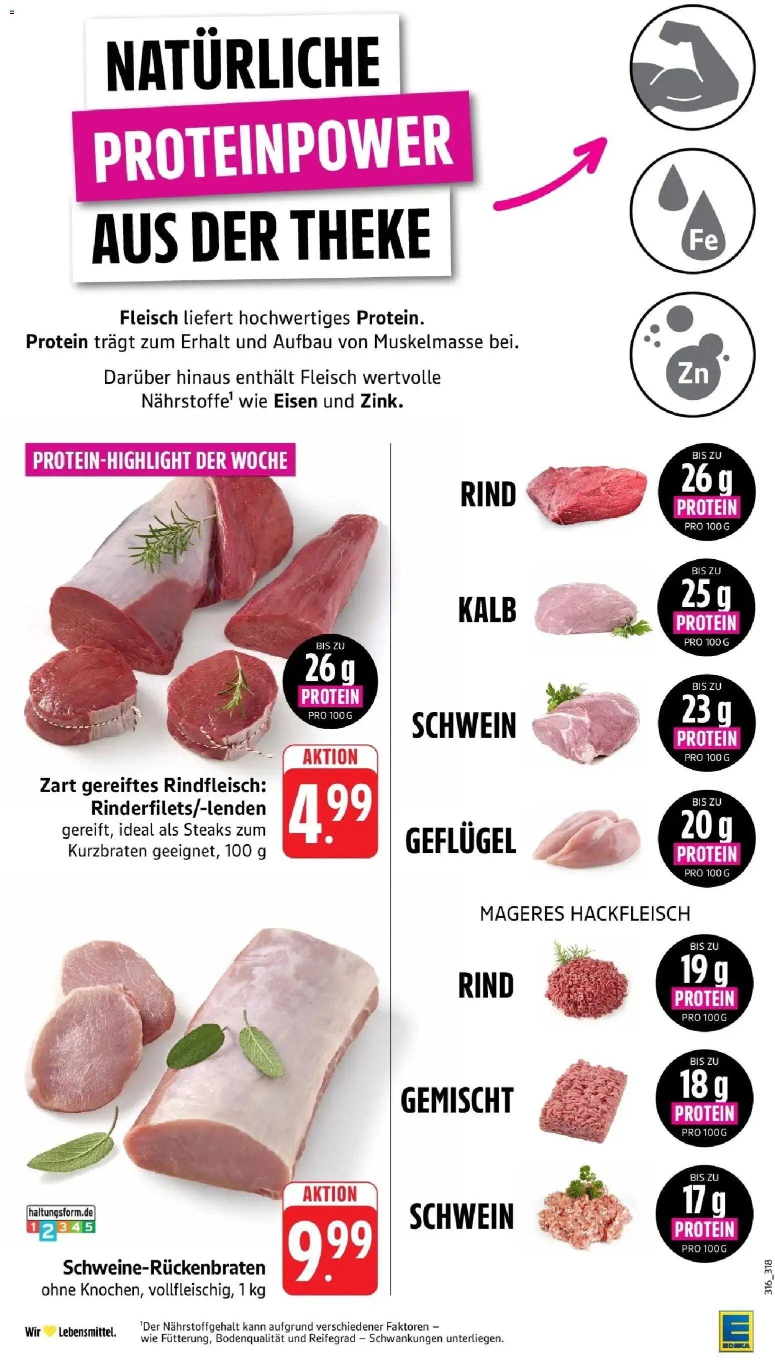 Edeka Prospekt Kirchheim-Teck – gültig ab 27.07.2026 | Seite: 3 | Produkte: Theke, Rindfleisch, Fleisch, Hackfleisch