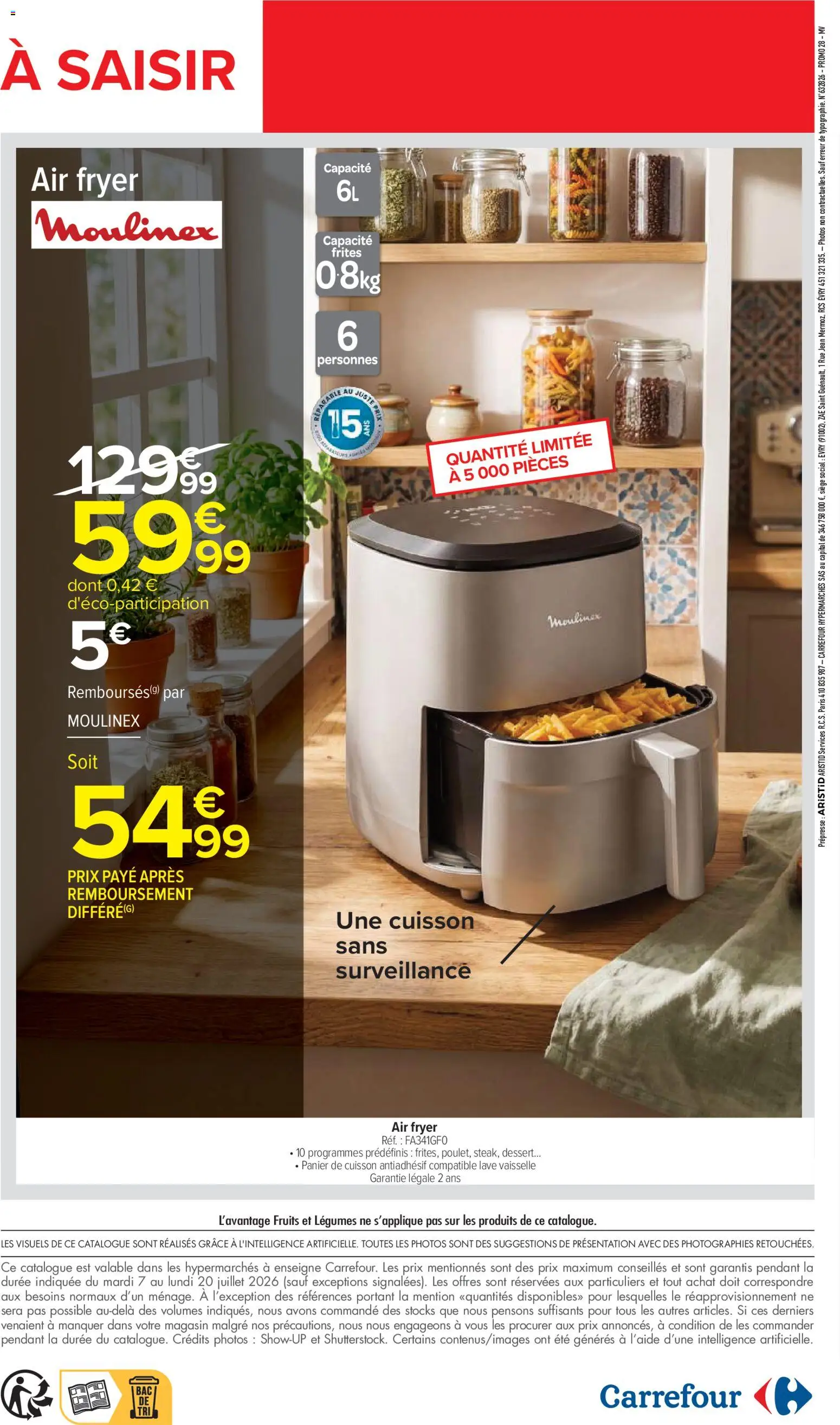{H1} | Page: 2 | Produits: Câble, Frites, Air fryer, Panier
