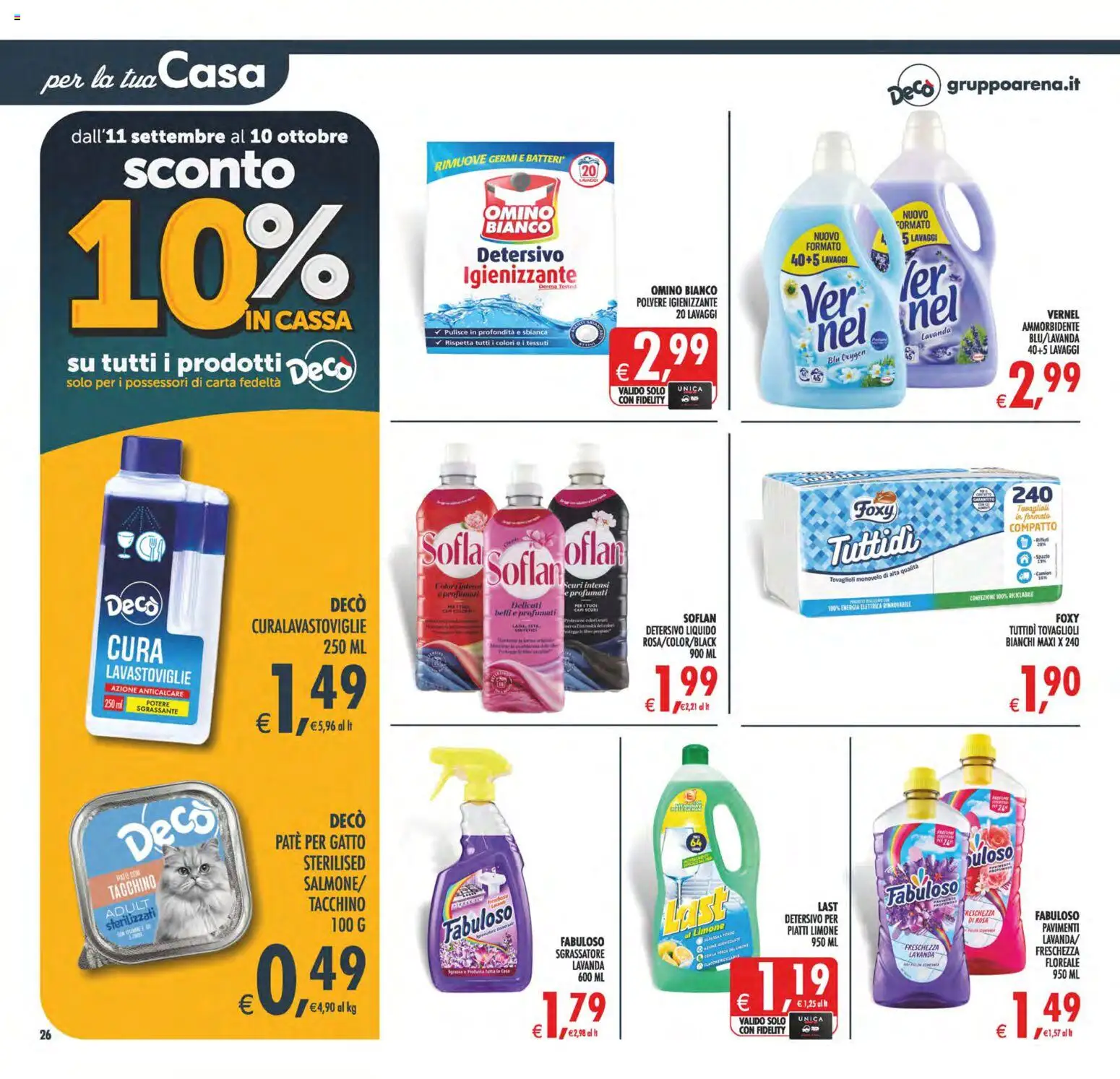 Volantino Decò del 02/10/2026 | Pagina: 26