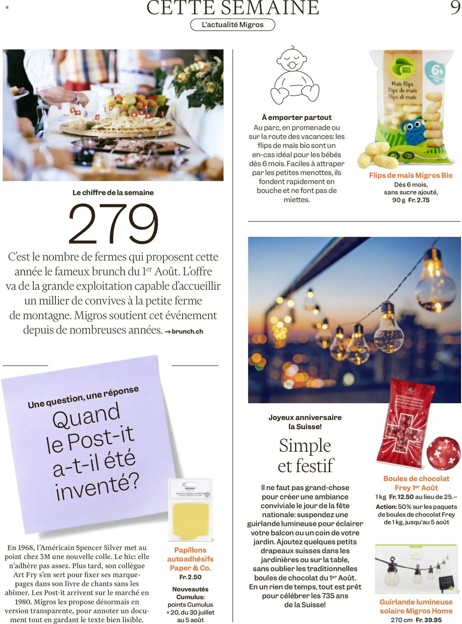 Migros aktionen Magazine FR – gültig ab 29.07.2026 | Seite: 9 | Produkte: String