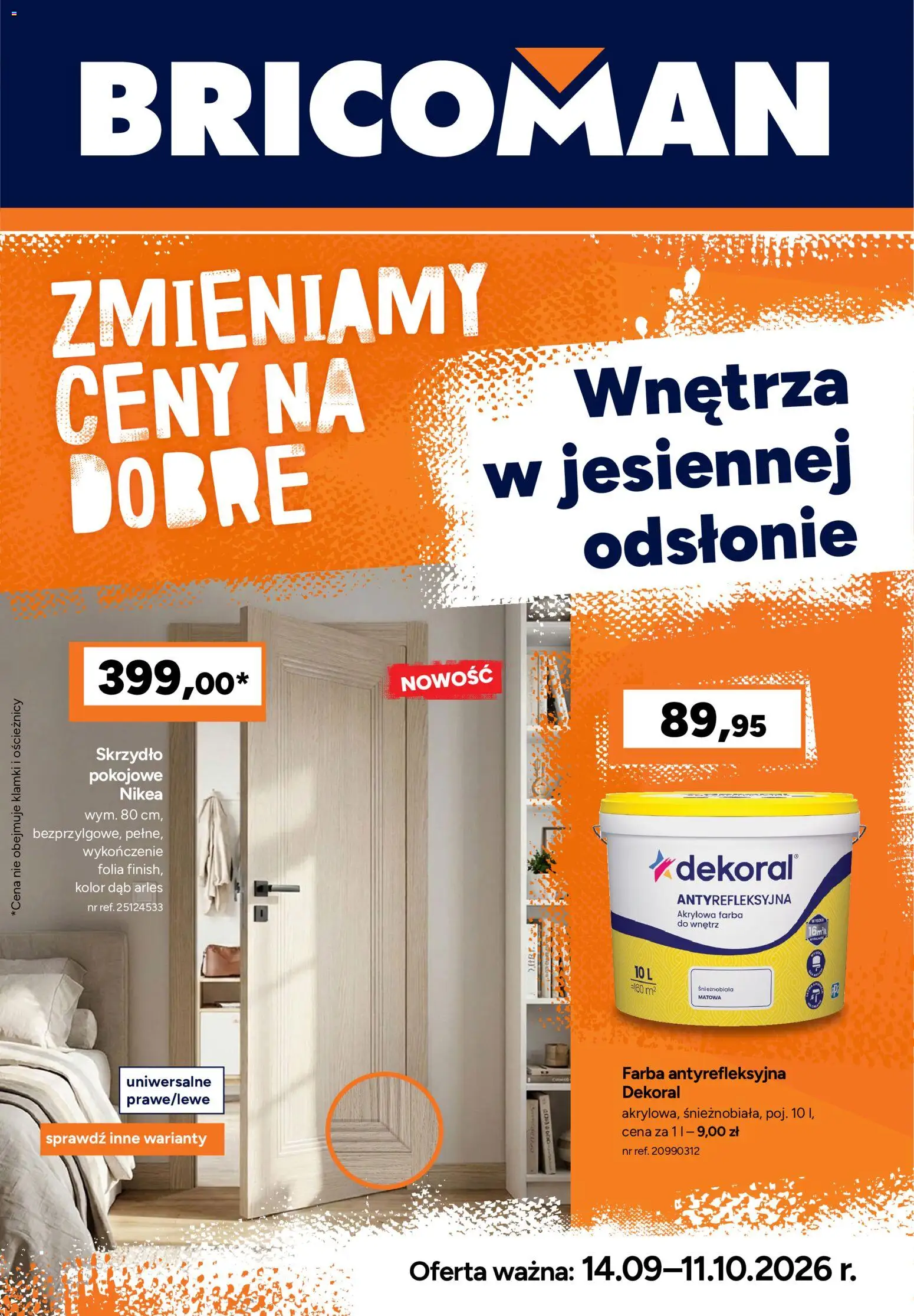 Bricoman gazetka od 14.09.2026 | Strona: 1 | Produkty: Folia
