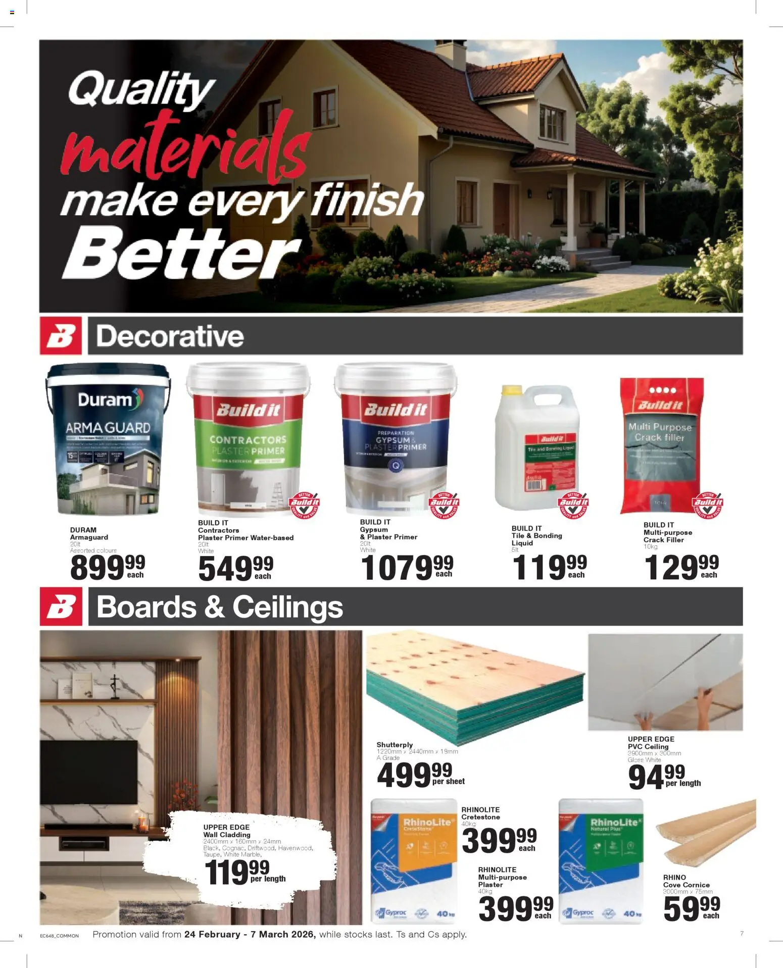 Build It - Eastern Cape - Specials (24/02/2026 - 07/03/2026) Online