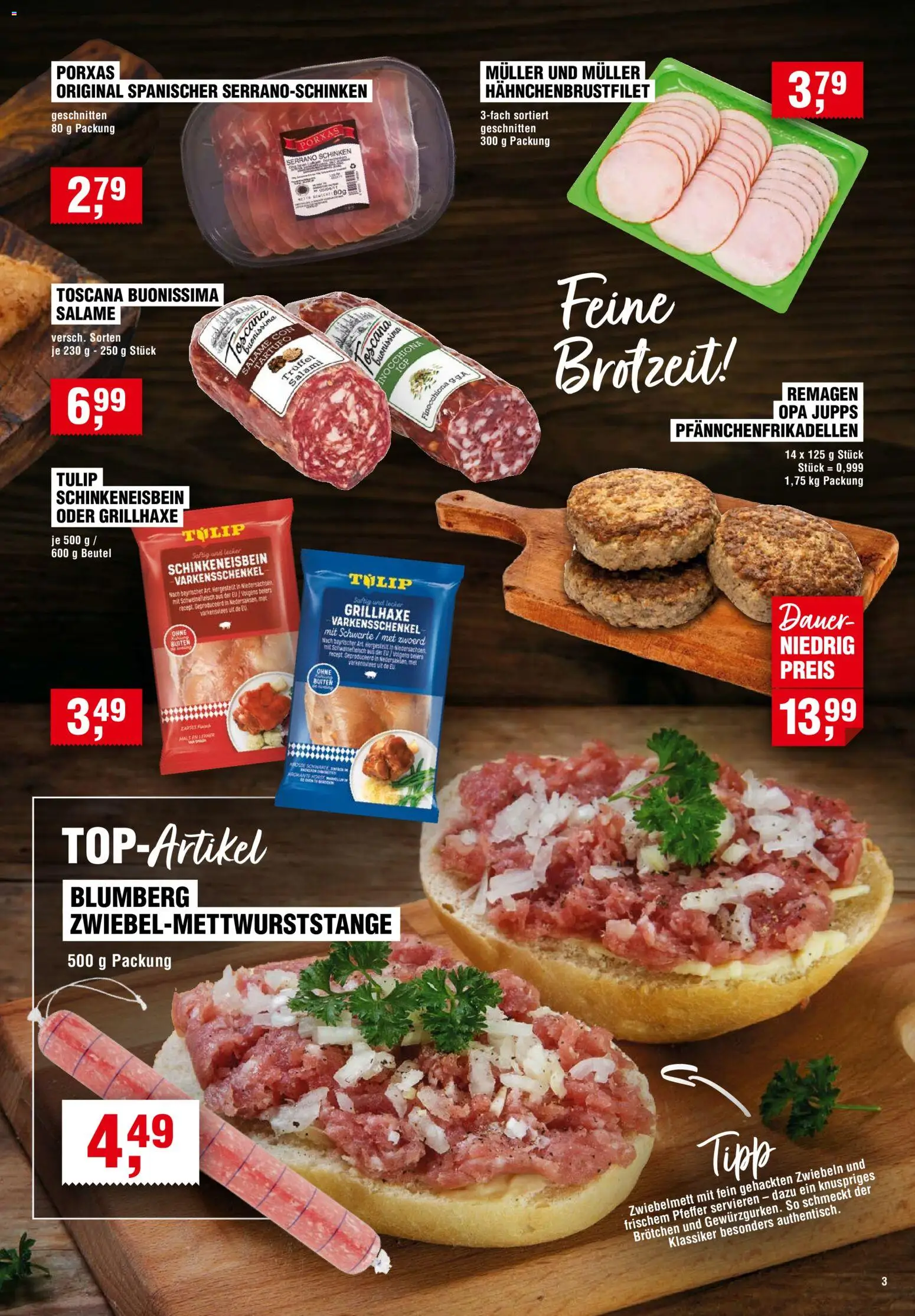 Handelshof Prospekt – gültig ab 24.09.2026 | Seite: 3 | Produkte: Pfeffer, Salami, Serrano schinken, Schinken