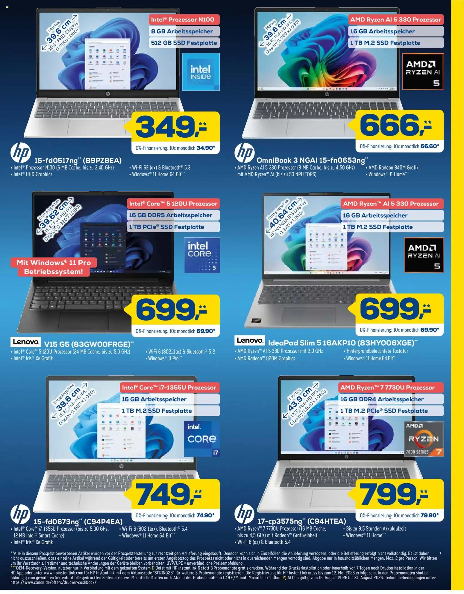 Euronics Prospekt – gültig ab 11.07.2026 | Seite: 7 | Produkte: HP, Tastatur