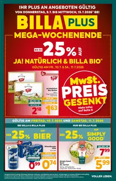 Billa Plus Flugblatt ab 09.07.2026 gültig