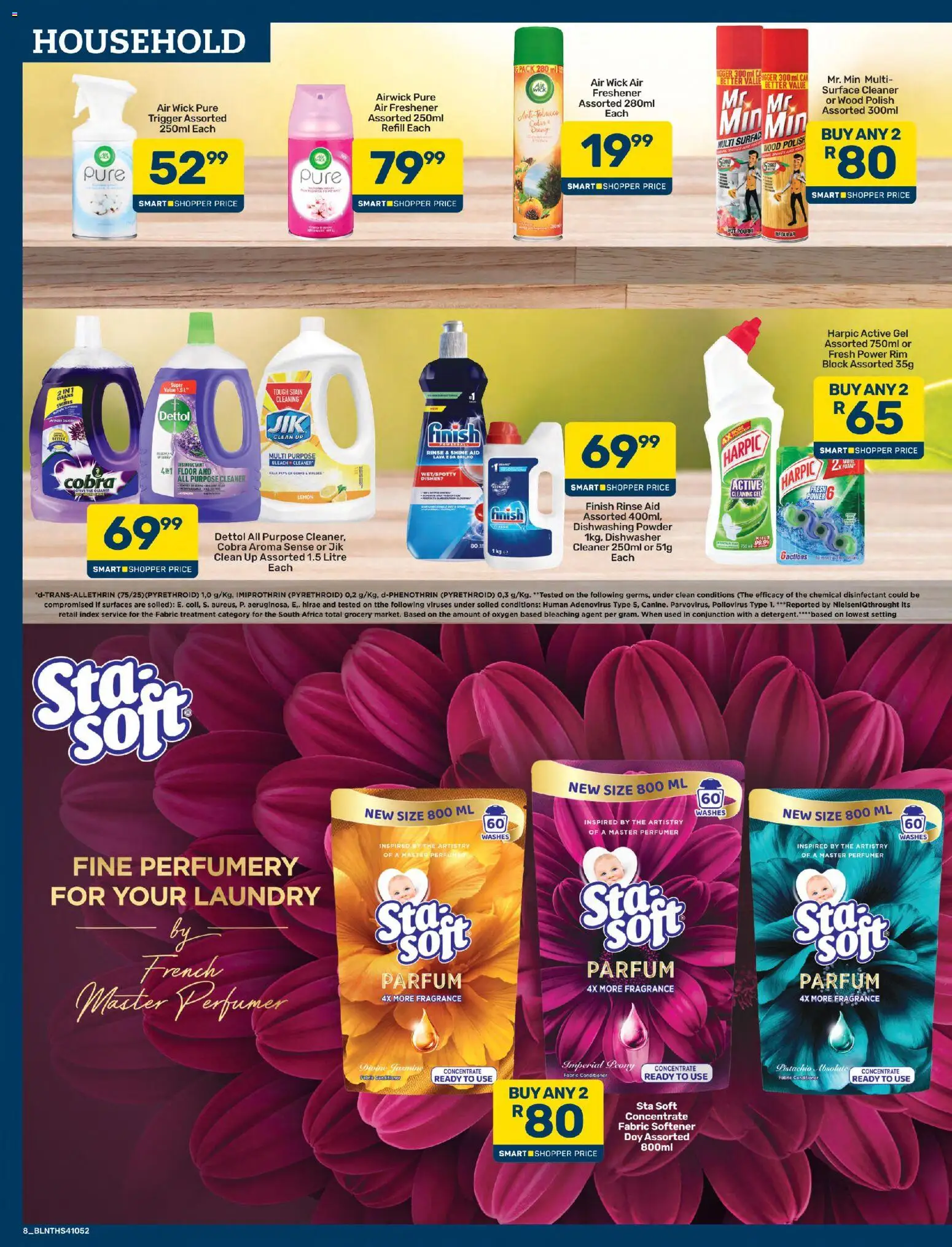 New Pick n Pay catalogue – valid from 24/07/2026 | Page: 8 | Products: Fragrance, Powder, Fabric softener, Lemon