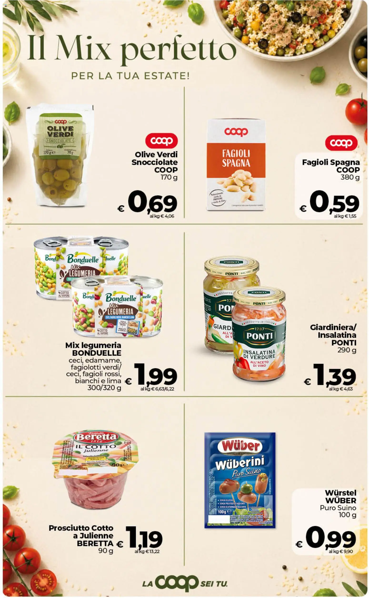 Volantino COOP del 10/07/2026 | Pagina: 27 | Prodotti: Prosciutto Cotto, Verdure, Prosciutto, Vino