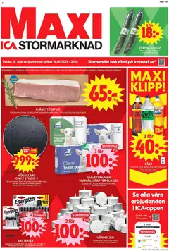 ICA Maxi erbjudanden - Förhandsvisning av reklamblad från butik ICA Maxi aktuell från 24/08/2026