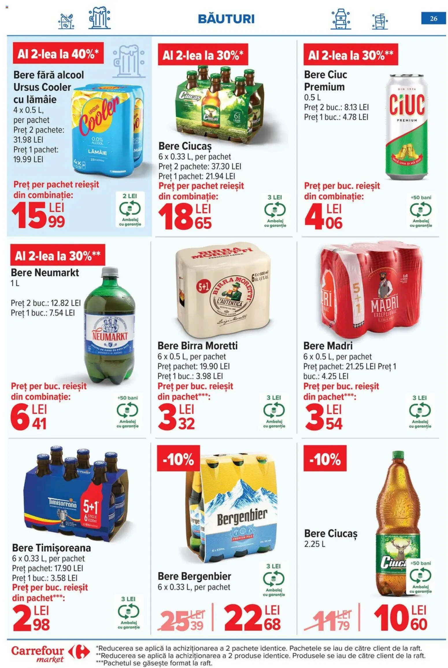 Noul catalog Carrefour – valabil de la 06.05.2026 | Pagină: 29 | Produse: Bere, Plastik Kulübe, Lămâie
