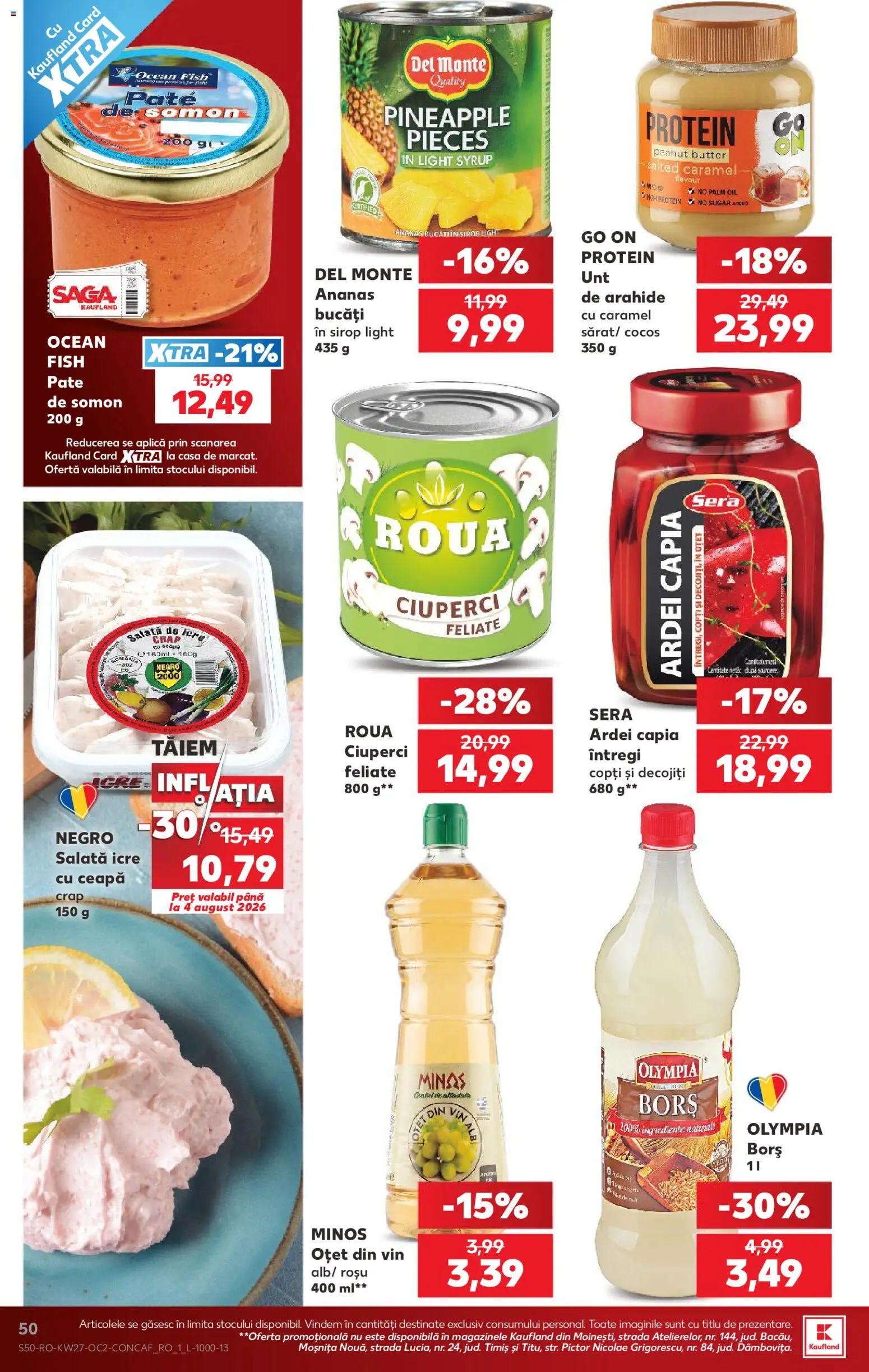 Noul catalog Kaufland – valabil de la 01.07.2026 | Pagină: 50 | Produse: Konuşturucu Kuş Yemleri, Vin, Sirop, Ceapă