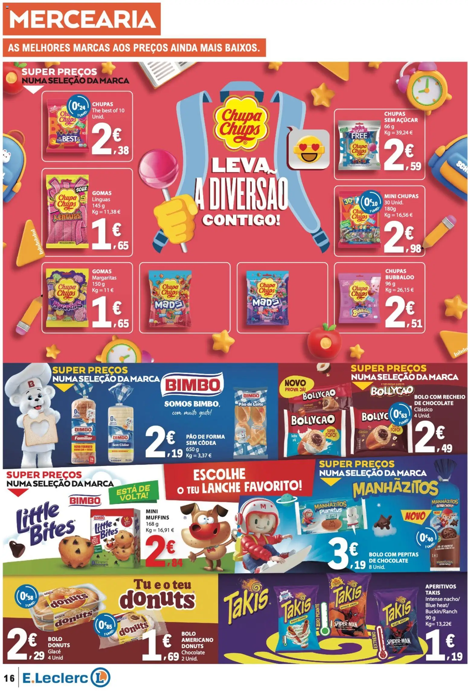 E.Leclerc folheto │ válido de 10/09/2026 | Página: 16 | Produtos: Mercearia, Bolo, Açúcar, Patê