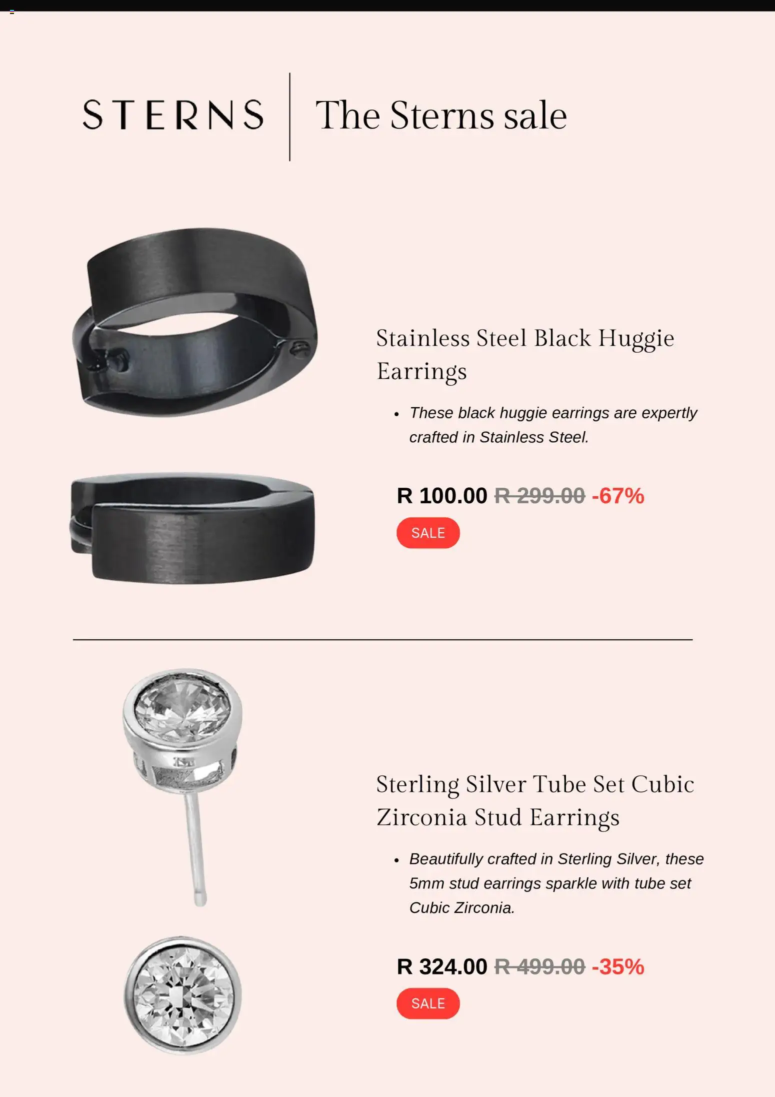New Sterns catalogue – valid from 17/07/2026 | Page: 2 | Products: Earrings
