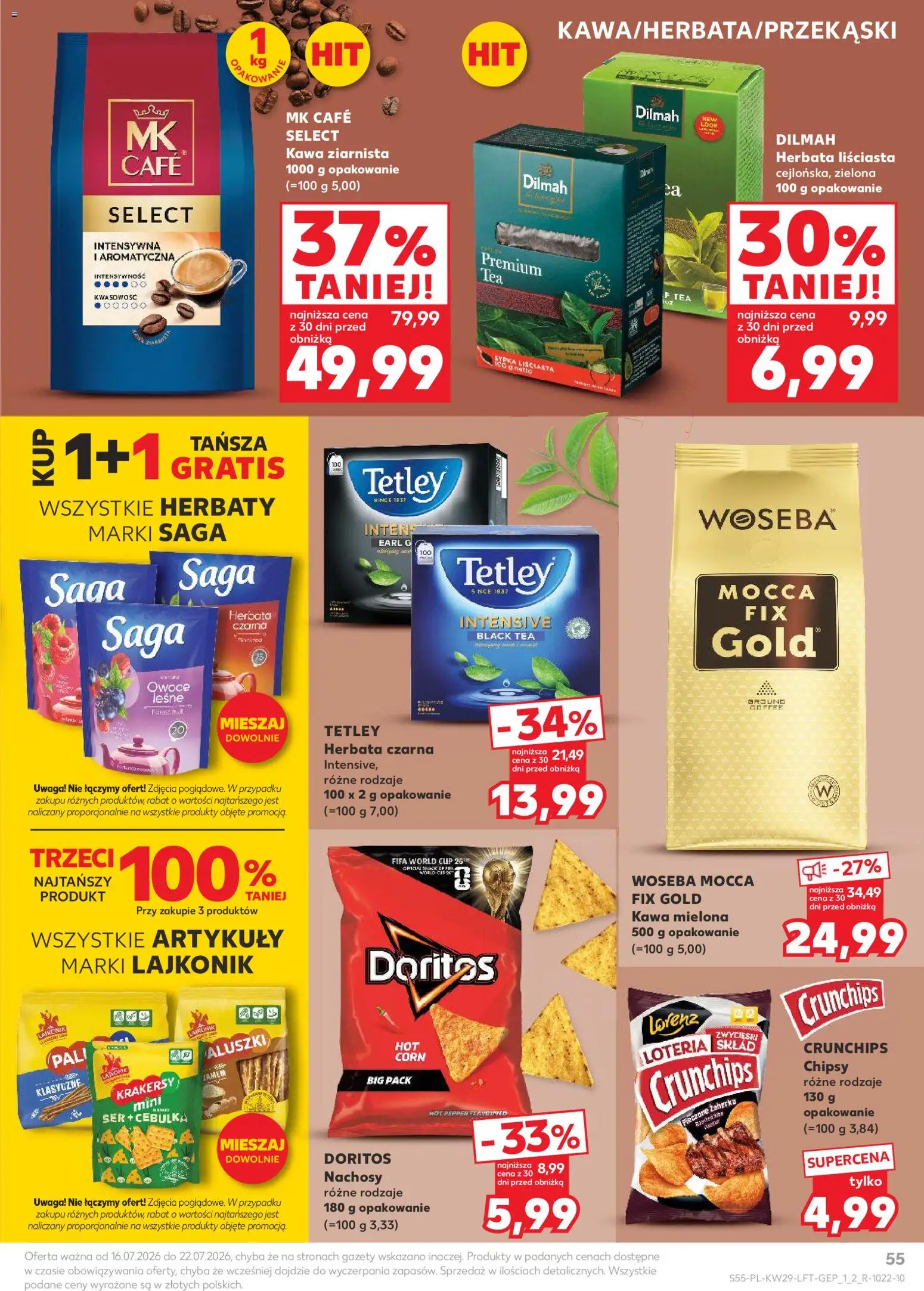 Kaufland Polsko leták od 16.07.2026 | Strana: 55 | Produkty: Doritos, Chipsy