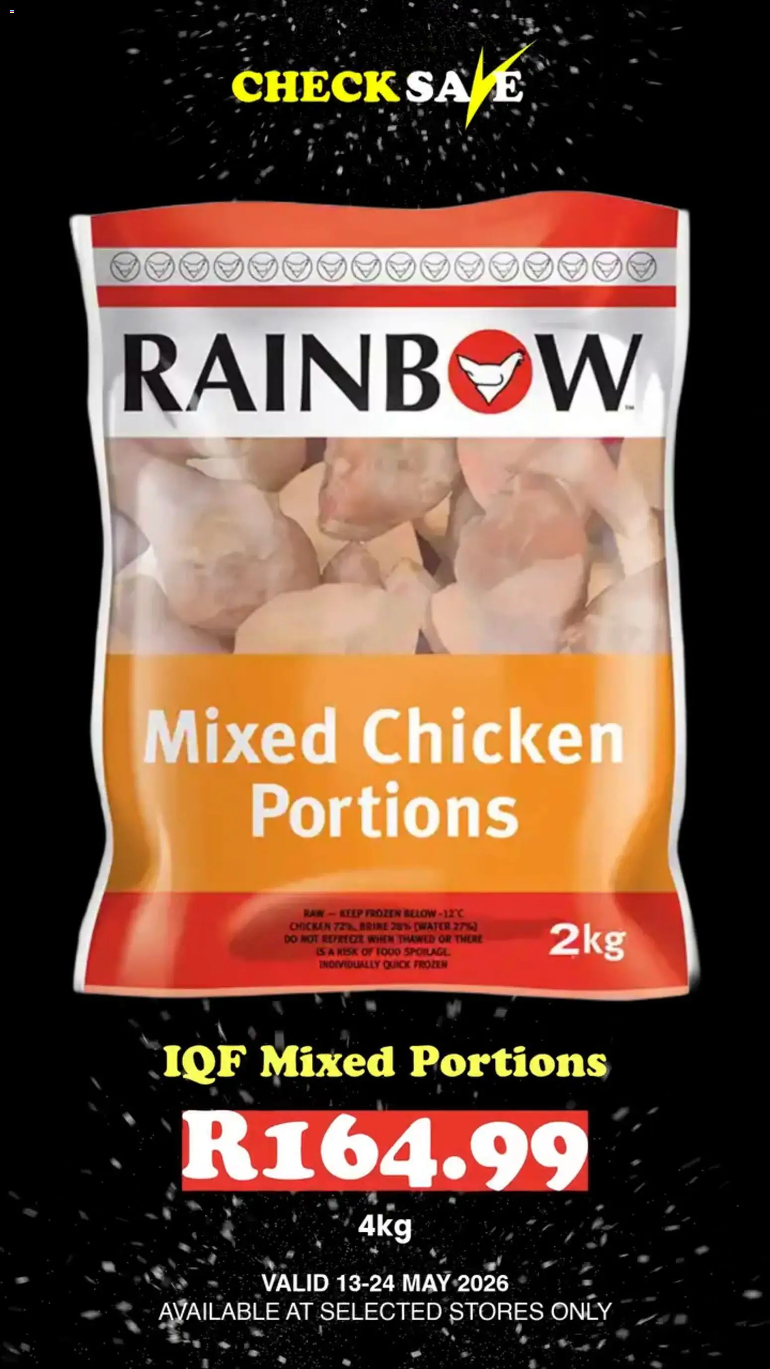 New Check Save catalogue – valid from 13.05.2026 | Page: 6 | Products: Chicken, Water