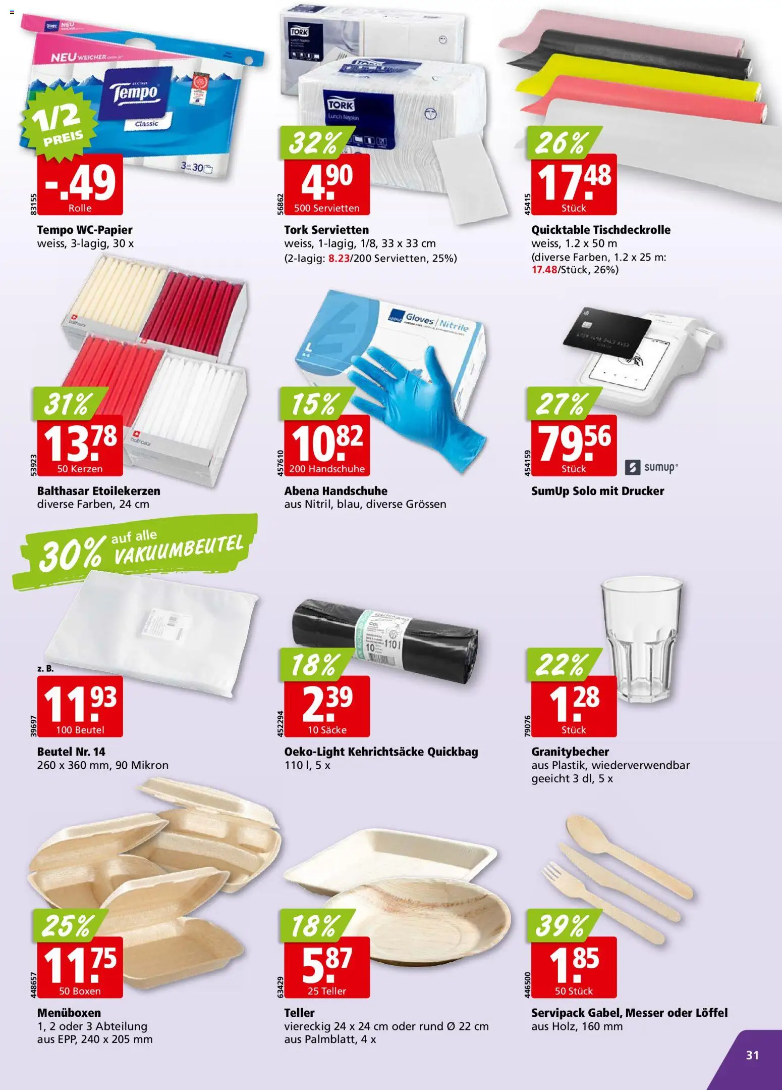Aligro aktionen Schlieren, Gossau SG, Frauenfeld, Rapperswil-Jona, Sargans, Bern – gültig ab 01.06.2026 | Seite: 31 | Produkte: Handschuhe, Drucker