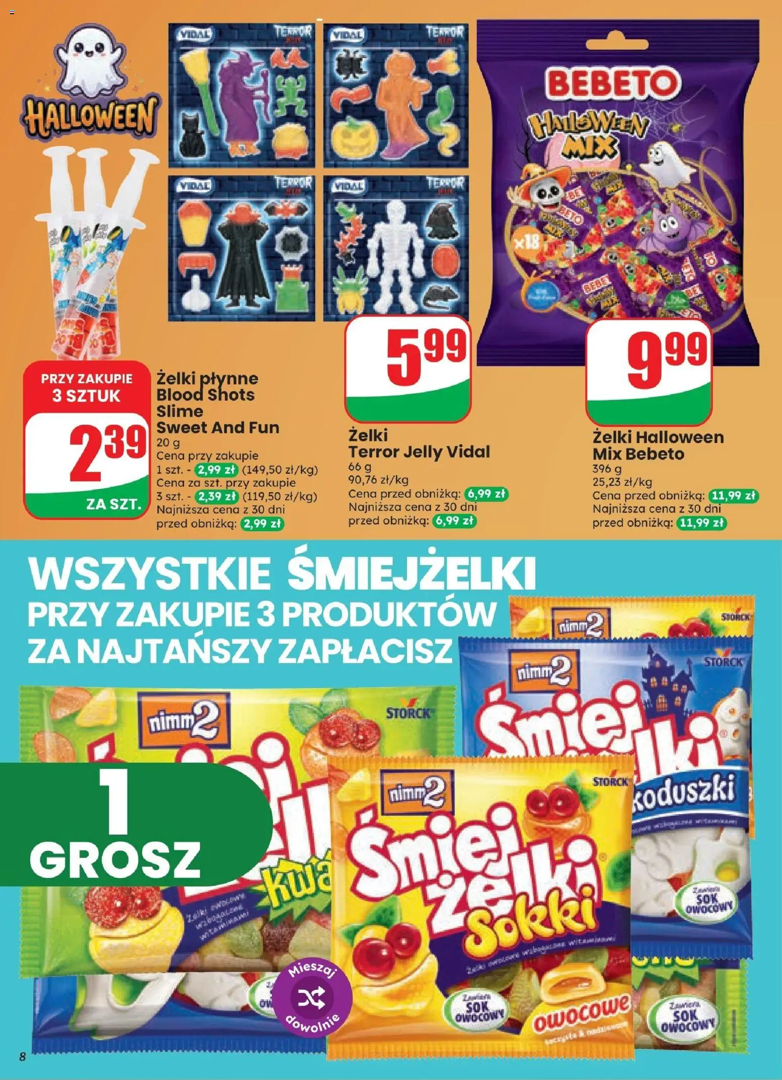 Dino gazetka od 21.10.2026 | Strona: 8 | Produkty: Slime, Żelki