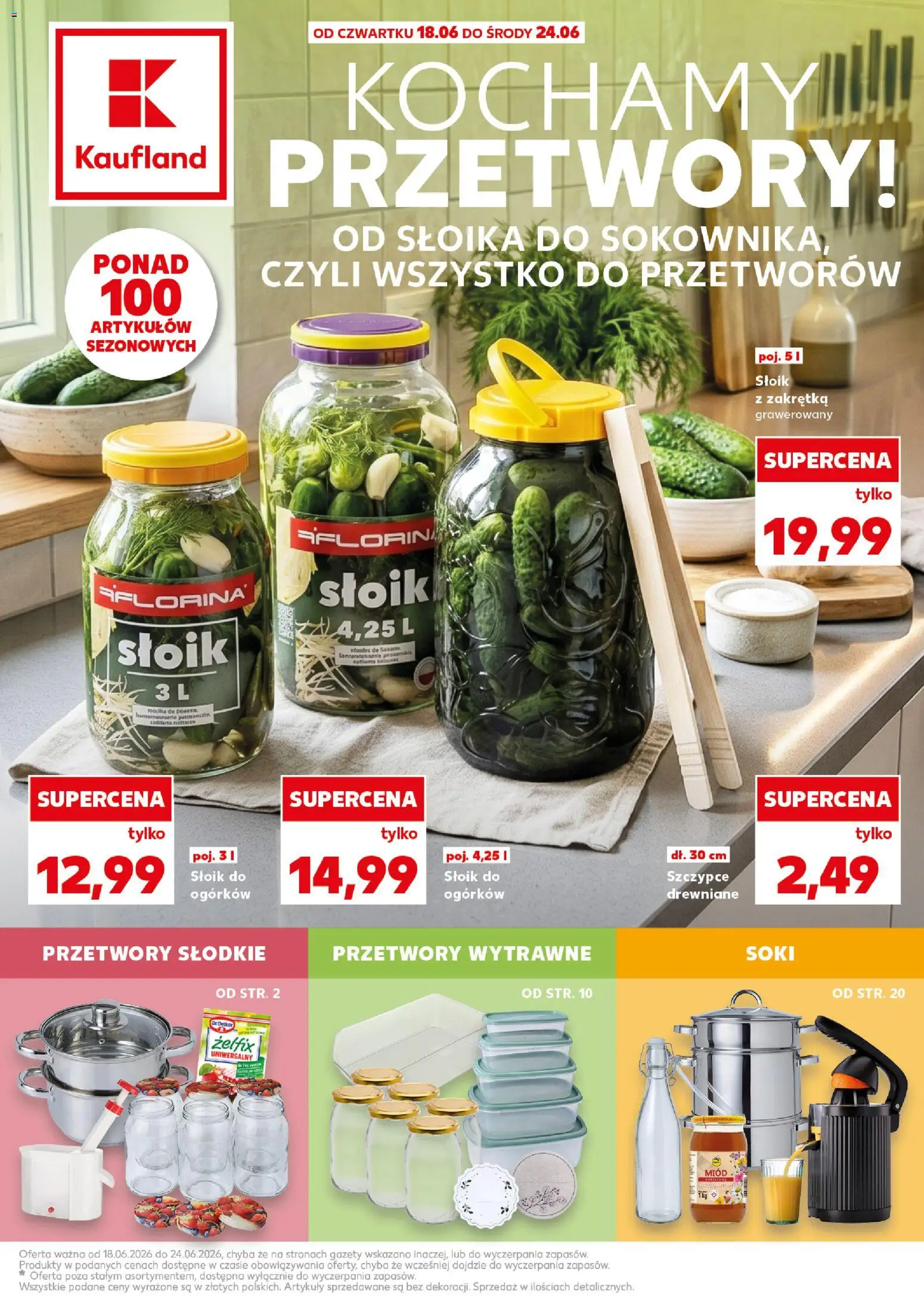 Kaufland Polsko leták - Kochamy przetwory od 18.06.2026 | Strana: 1