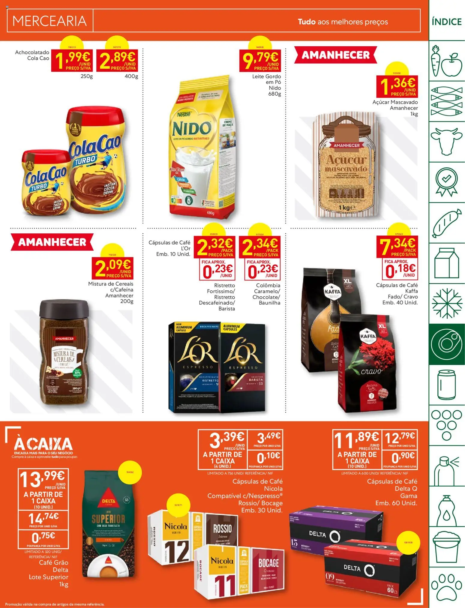 Recheio folheto │ válido de 23/06/2026 | Página: 21 | Produtos: Delta q, Pó, Cálcio, Café