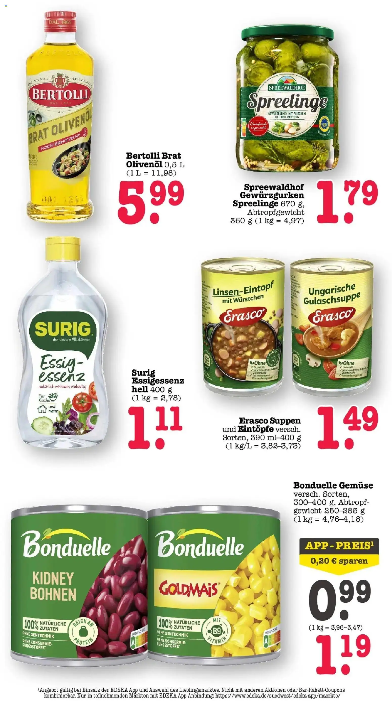 Edeka prospekt Bühlertal	 – gültig ab 03.05.2026 | Seite: 46 | Produkte: Essig, Olivenol, Zwiebeln, Dill