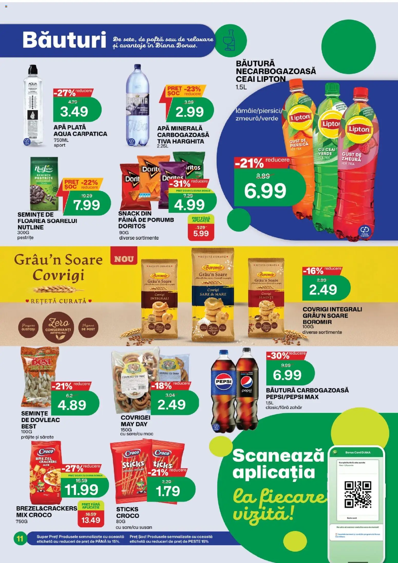 Noul catalog Diana – valabil de la 16.07.2026 | Pagină: 10 | Produse: Piersică, Zmeură, Semințe, Ice tea
