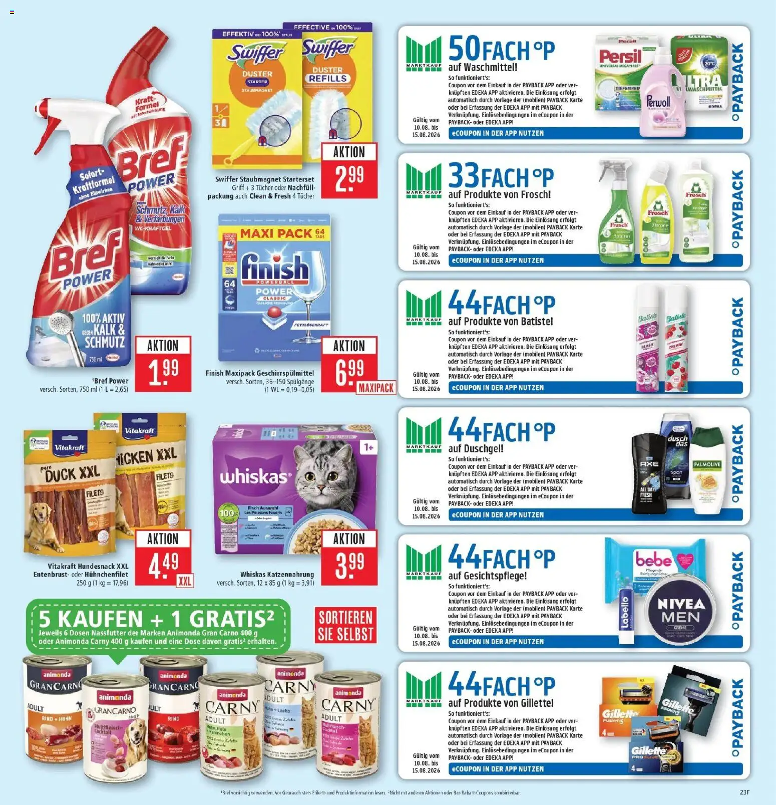 Marktkauf Prospekt Heidenheim (ab 10.08.2026) » Angebote online | Seite: 27 | Produkte: Kaninchen, Creme, Swiffer, Persil