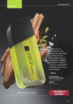 Vista previa Catálogo AVON campaña 10 válido desde el 01/10/2026 | Página: 103 | Productos: Eau de toilette, Cardamomo, Aceite, Té