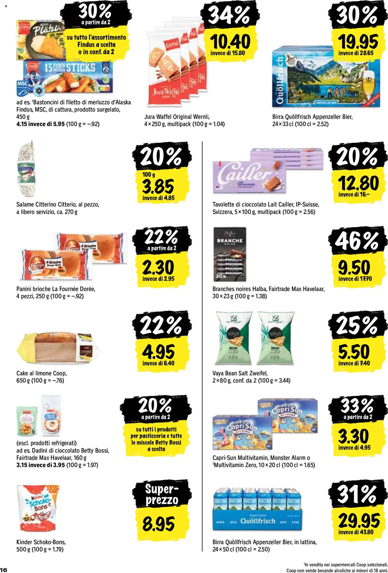 Coop aktionen IT – gültig ab 27.08.2026 | Seite: 16 | Produkte: Jura, Salami, Bier