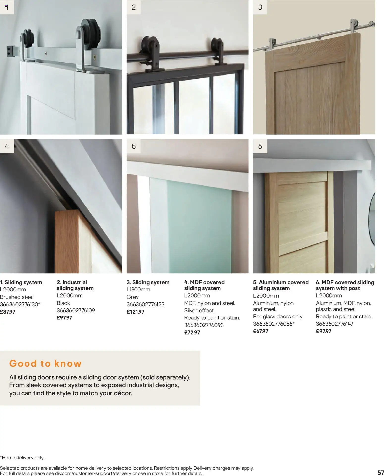 {H1} | Page: 57 | Products: Door, Glass doors, Doors, Sliding doors