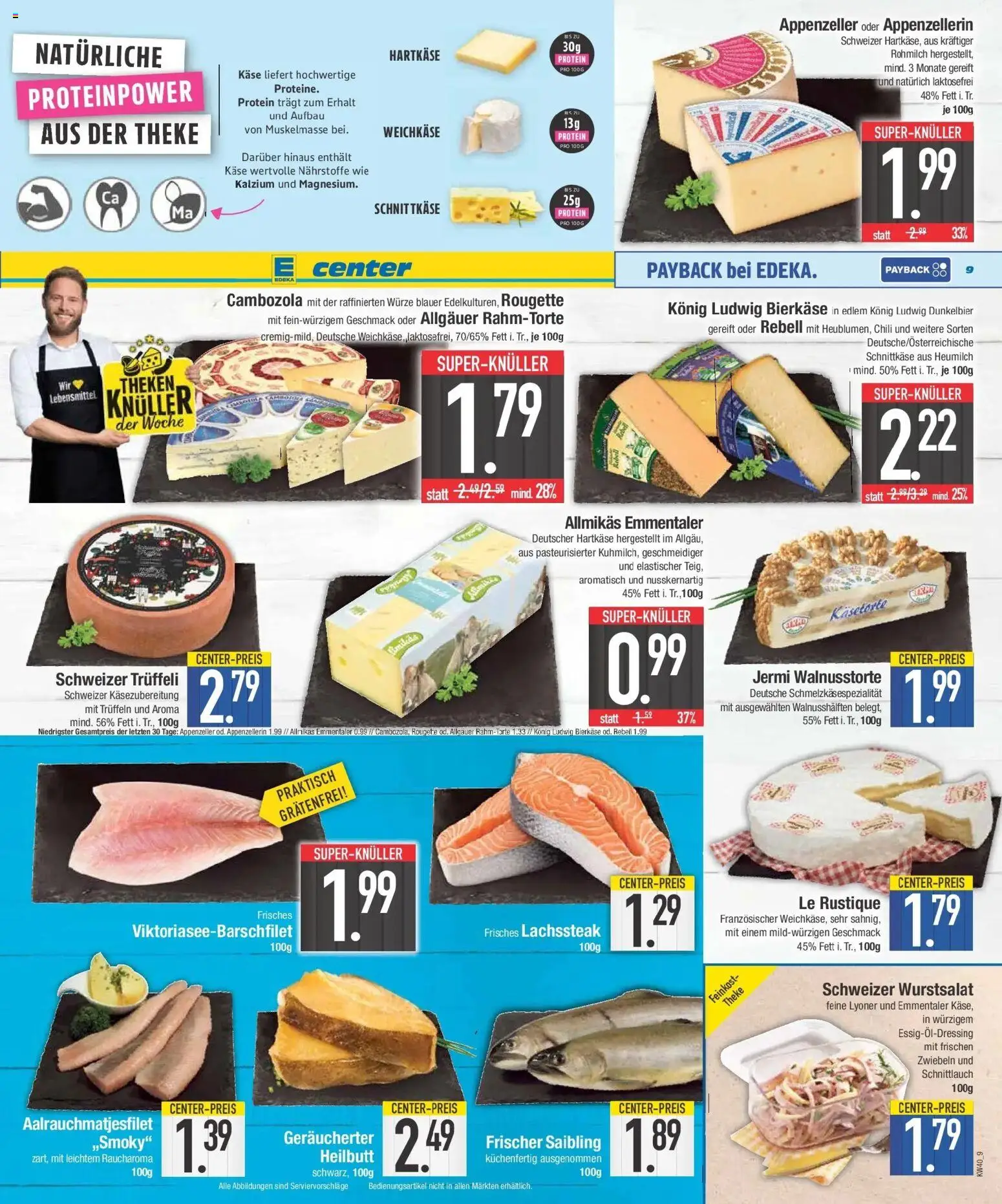 E center Prospekt Ingolstadt (ab 28.09.2026) zum Blättern | Seite: 9 | Produkte: Käse, Theke, Zwiebeln, Chili