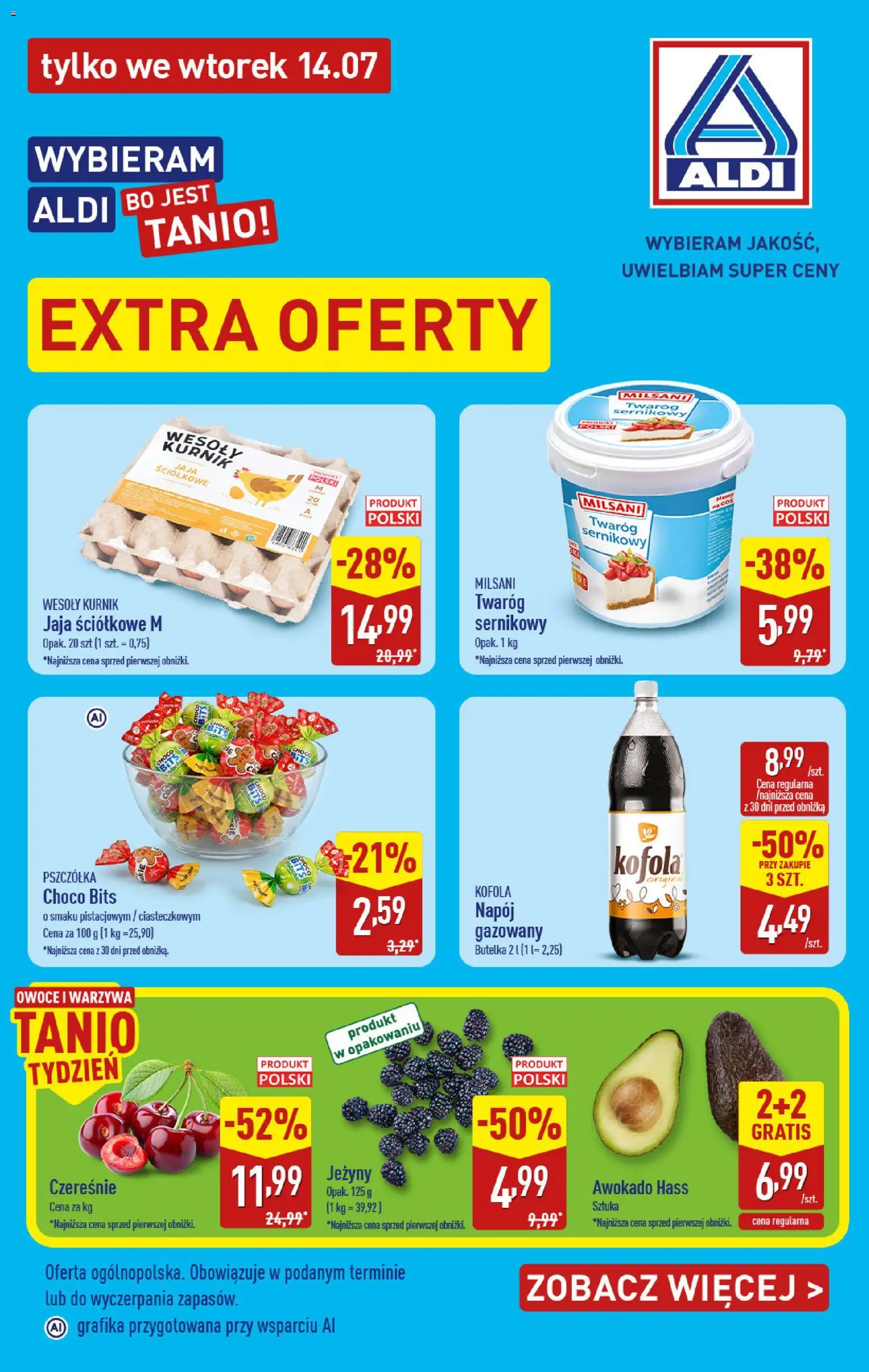 Aldi Polsko leták - Smakowita podróż do Włoch od 14.07.2026 | Strana: 1 | Produkty: Kofola