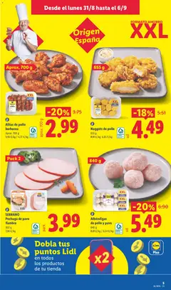 Vista previa Nuggets de pollo, 655 g válido desde el 31/08/2026 | Página: 5