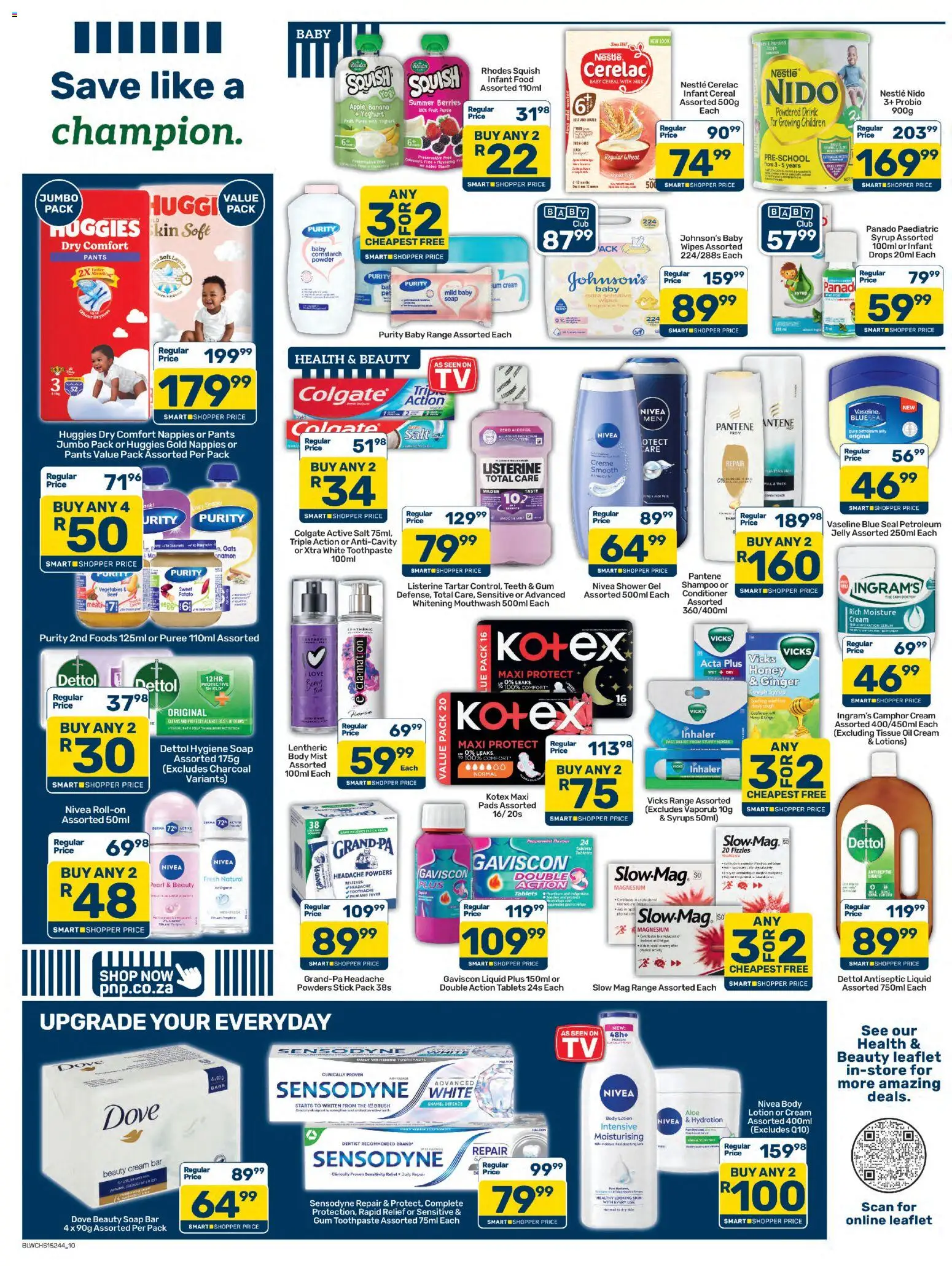 New Pick n Pay catalogue – valid from 25/08/2026 | Page: 10 | Products: Serum, Yoghurt, Enamel, Petroleum jelly