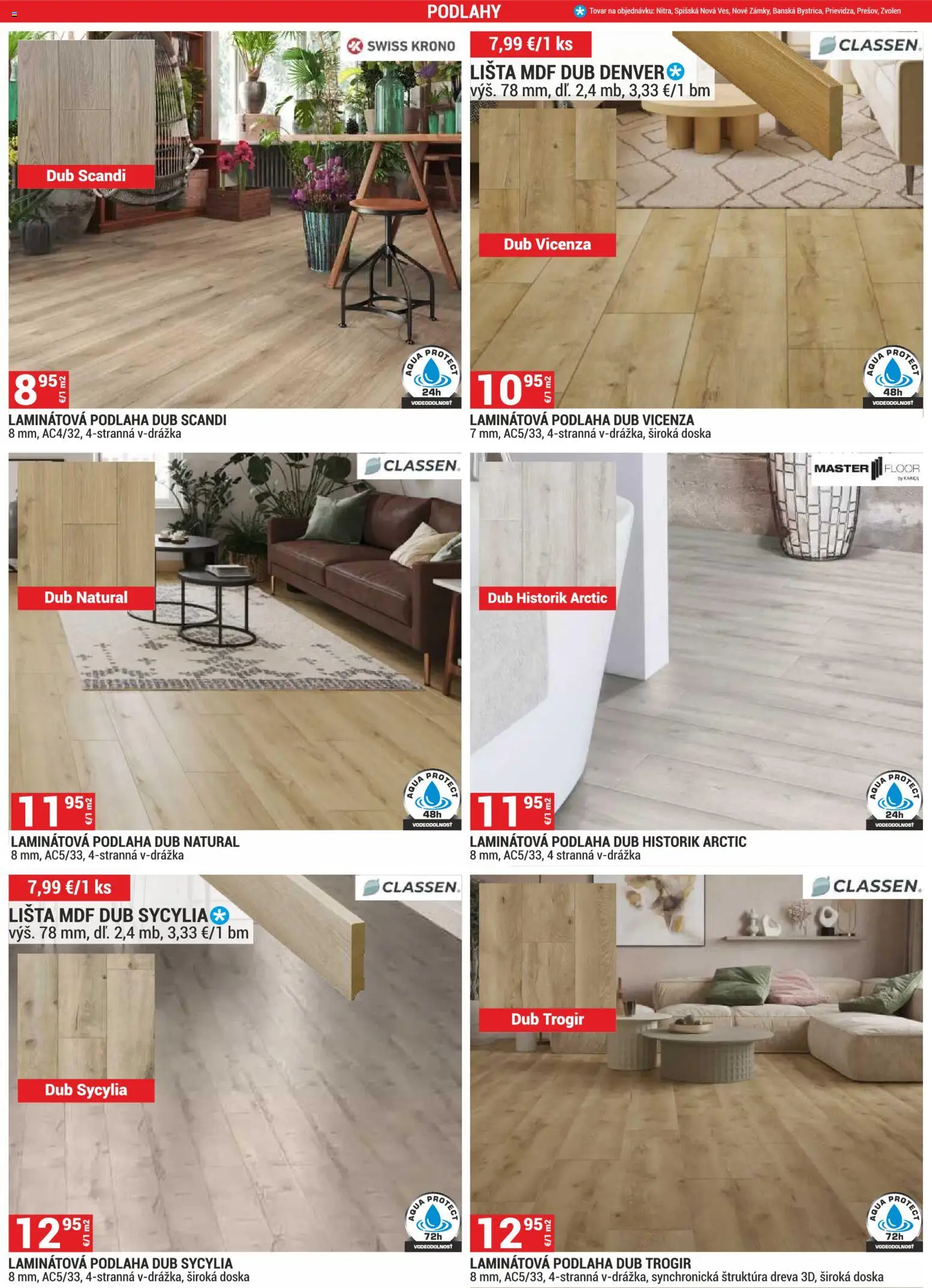 Nové Merkury Market akcie – leták je platný od 01.07.2026 | Strana: 3 | Produkty: Podlaha, Laminátová podlaha