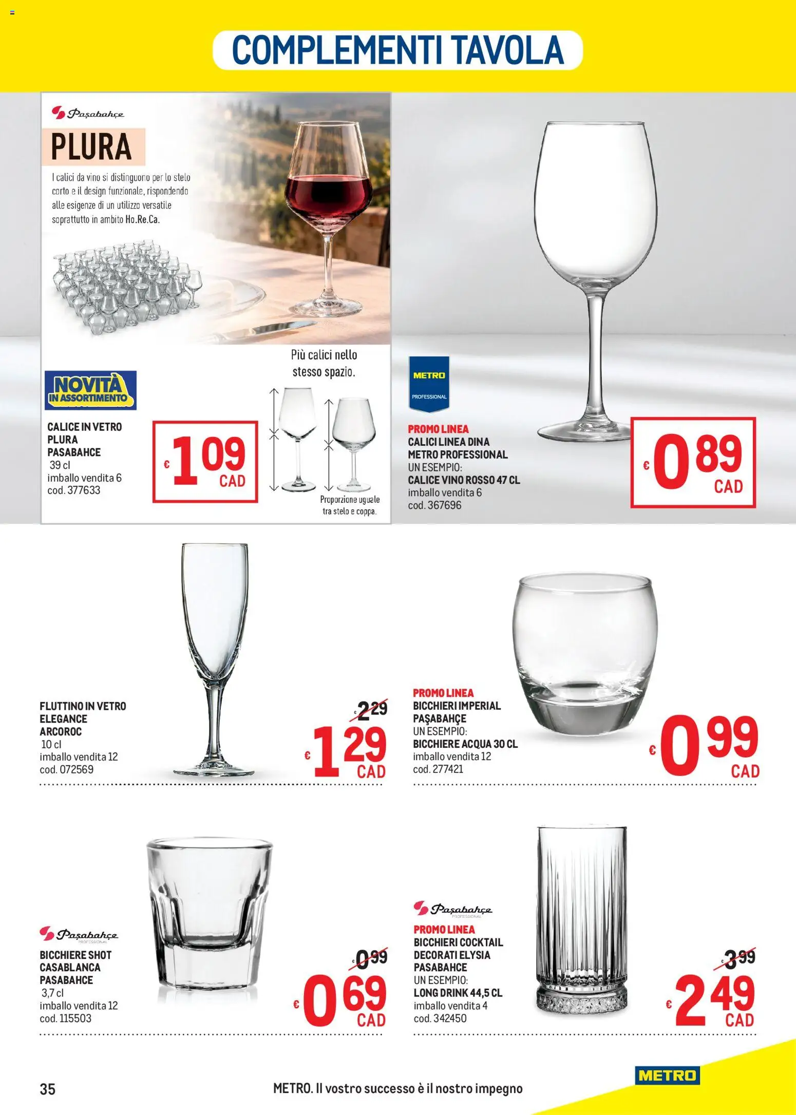 Volantino Metro del 22/10/2026 | Pagina: 35 | Prodotti: Cocktail, Acqua, Vino, Vino rosso