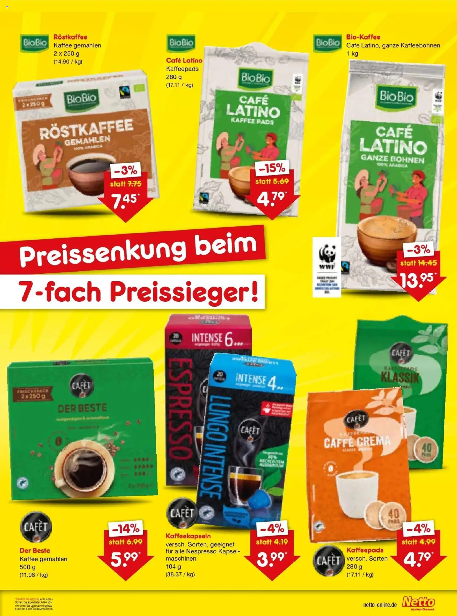 Netto Marken-Discount Prospekt Buttenwiesen – gültig ab 03.08.2026 | Seite: 5 | Produkte: Kaffeepads, Kaffee